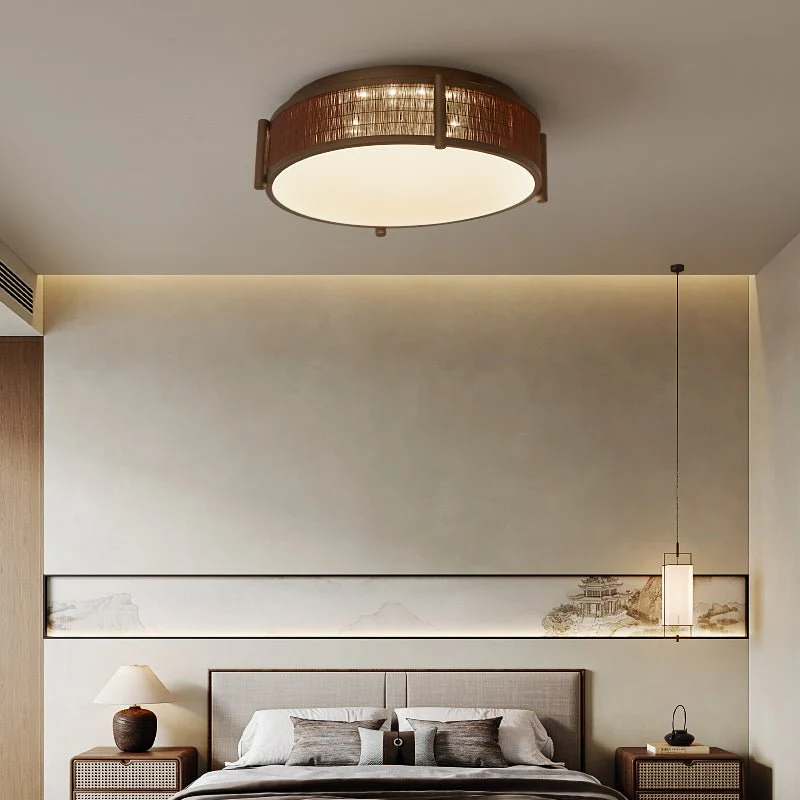 Bamboo Weave Ceiling Lamp - Image 2