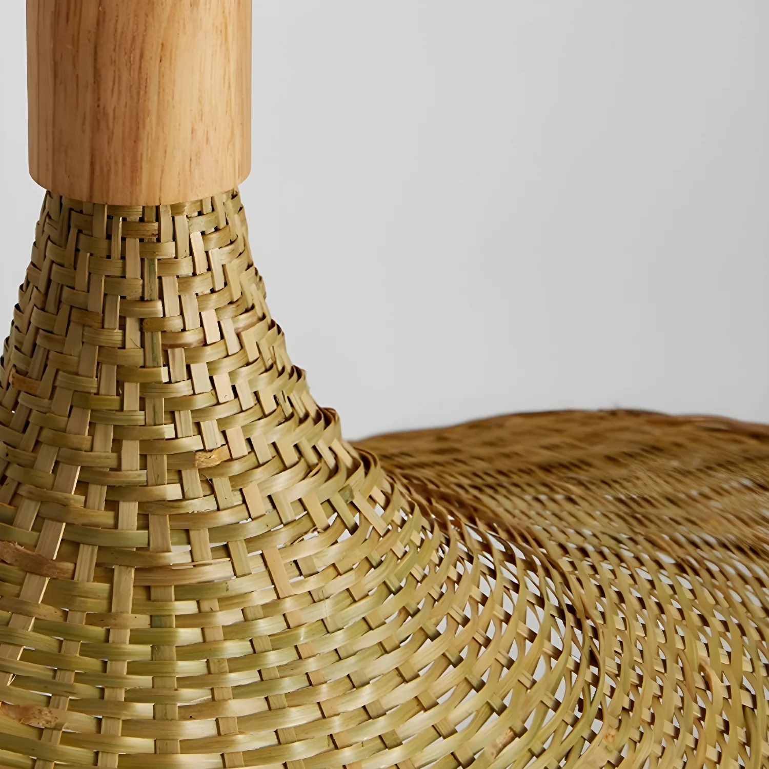 Rattan Weave Hat Pendant Light - Image 22