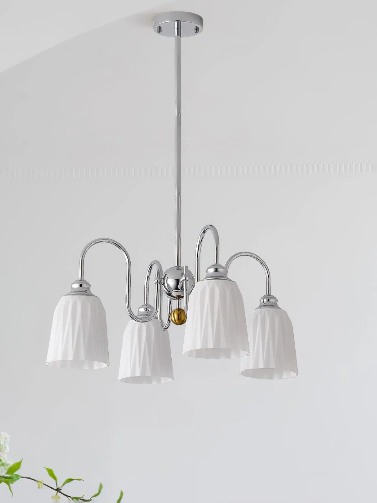 Bauhaus Pleated Chandelier - Image 18