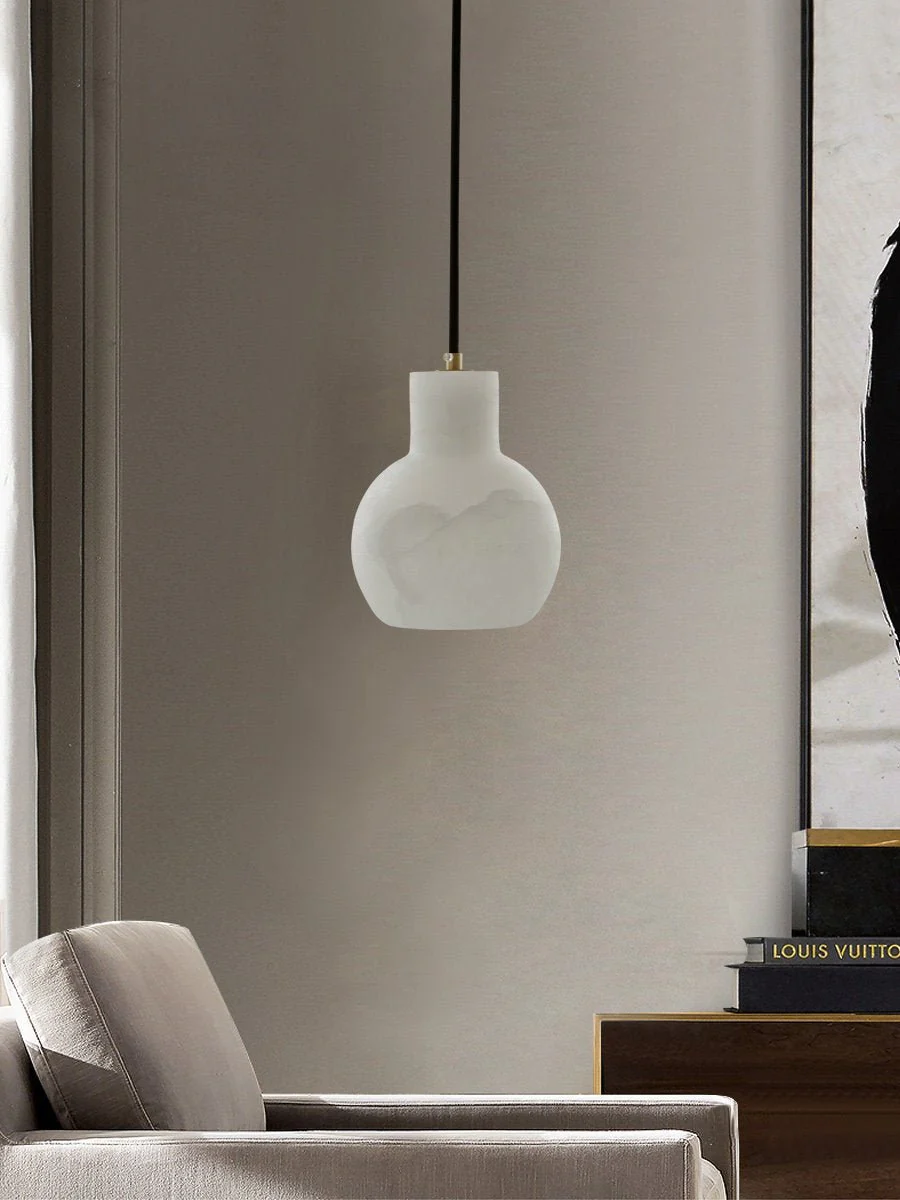 Bell Jar Alabaster Cluster Chandelier - Image 17