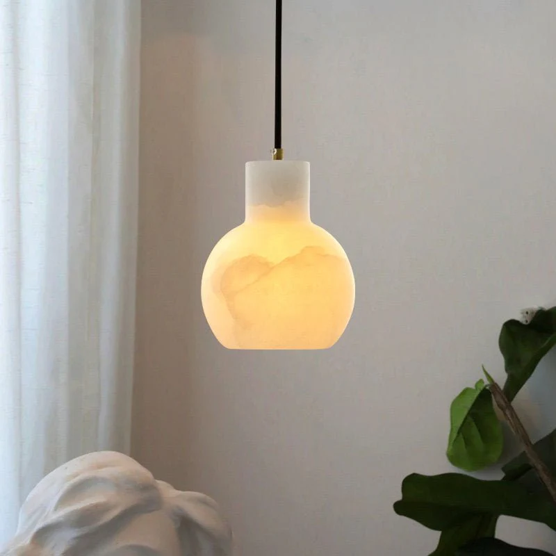 Bell Jar Alabaster Cluster Chandelier - Image 24