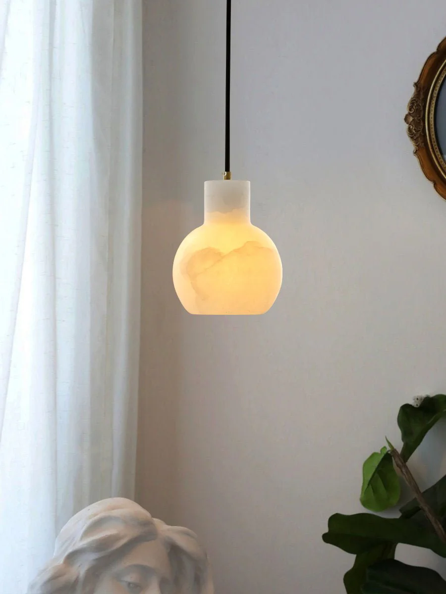 Bell Jar Alabaster Cluster Chandelier - Image 25