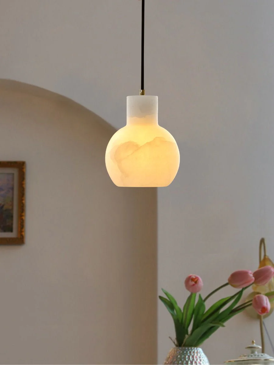 Bell Jar Alabaster Cluster Chandelier - Image 26