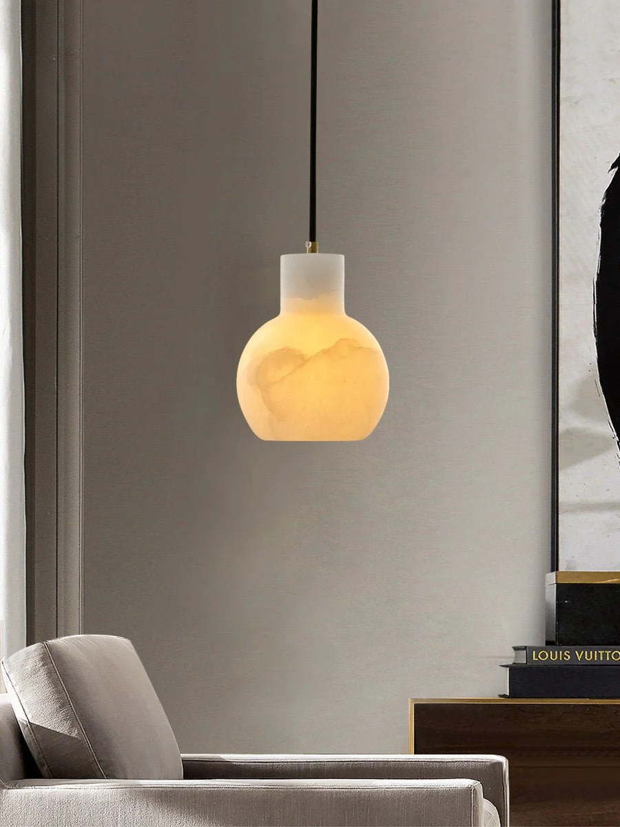 Bell Jar Alabaster Cluster Chandelier - Image 28