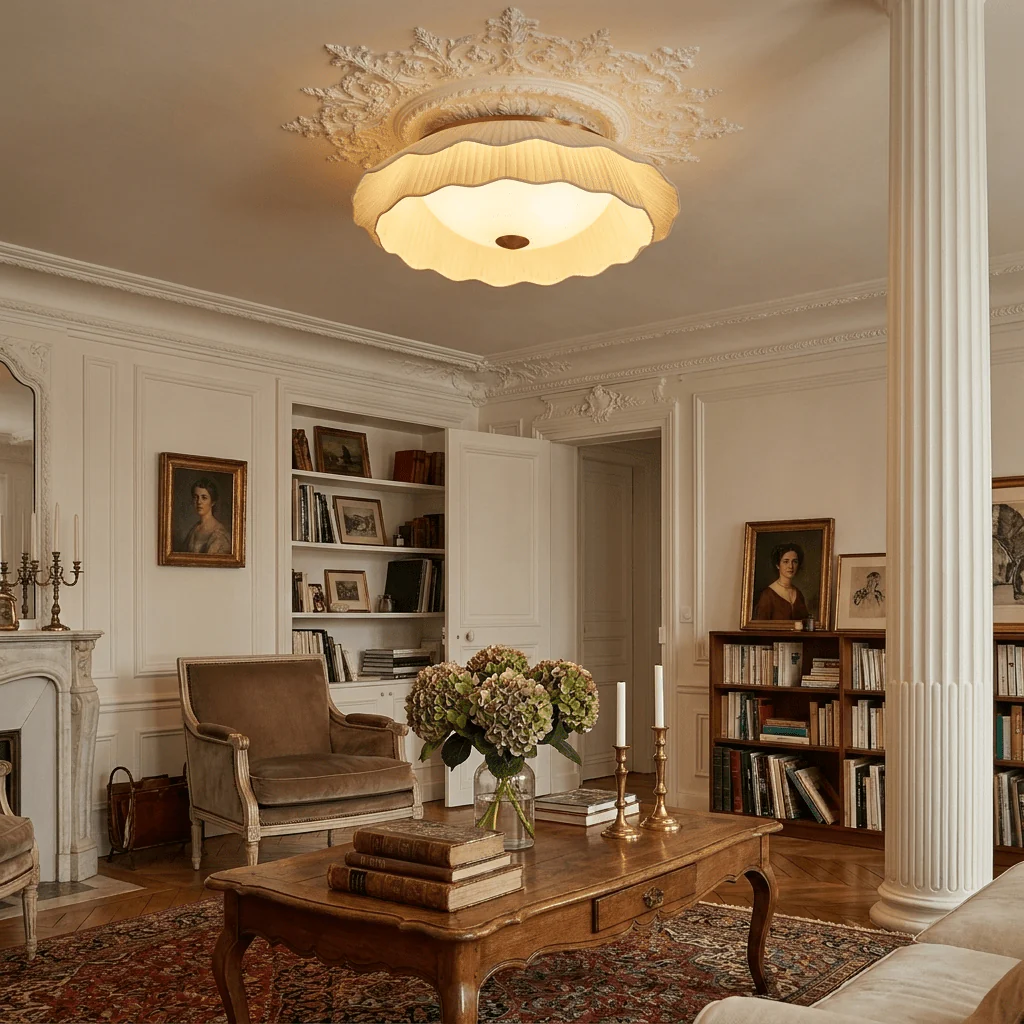 Belle Epoque Pleated Ceiling Light - Image 4