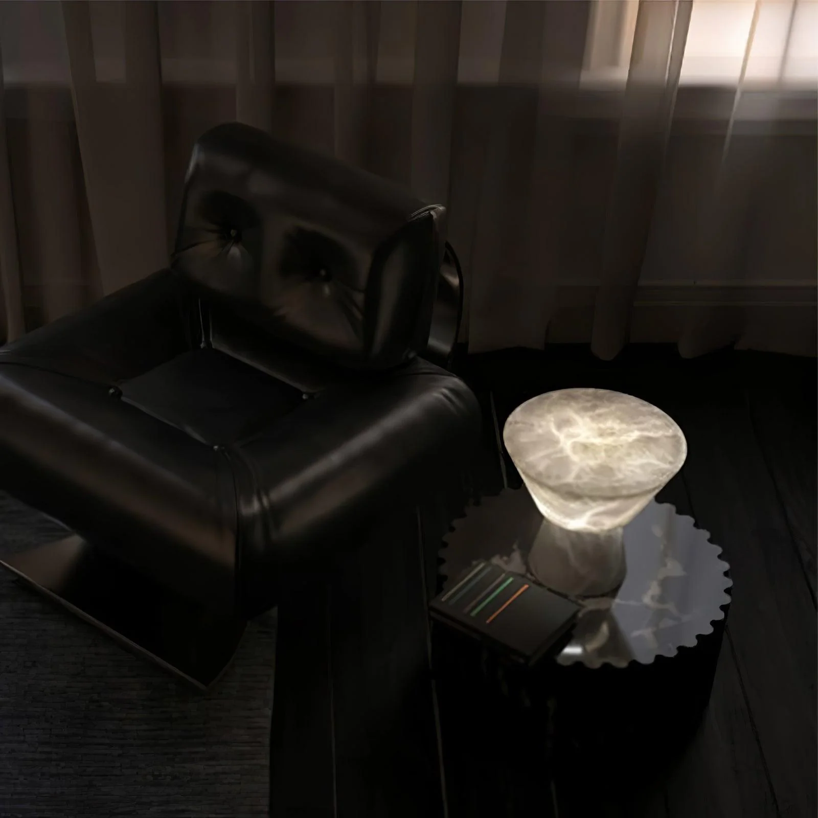 Beta Marble Alabaster Table Lamp - Image 9