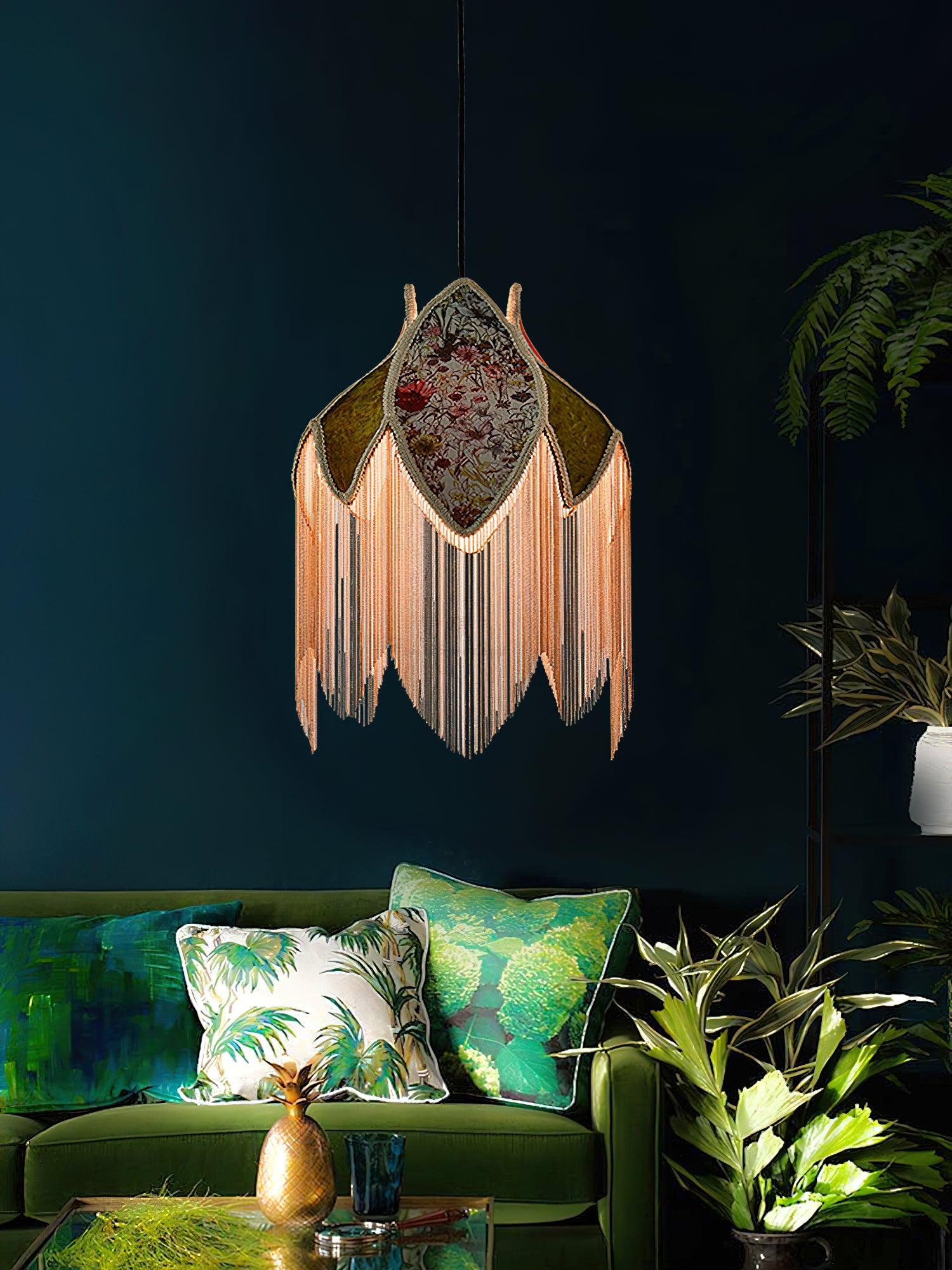 Bette Fringed Pendant Lamp - Image 17