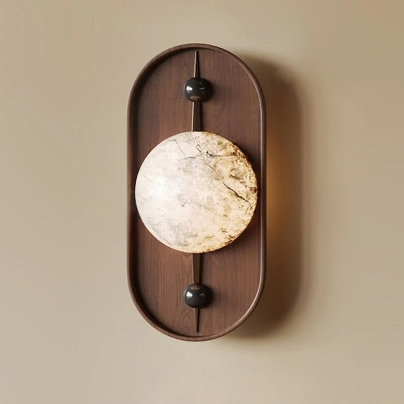 Bezel Alabaster Plug-in Wall Lamp - Image 10