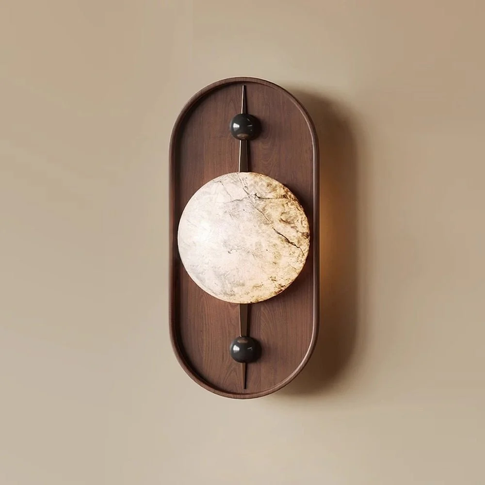 Bezel Alabaster Wall Lamp - Image 13
