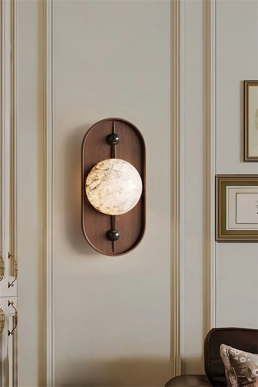 Bezel Alabaster Wall Lamp - Image 14