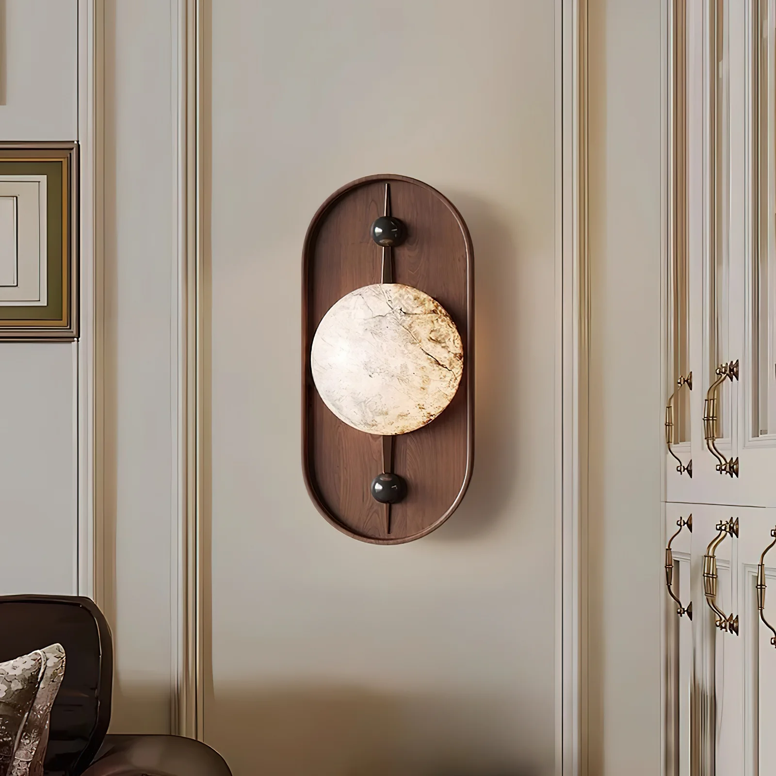 Bezel Alabaster Wall Lamp - Image 15