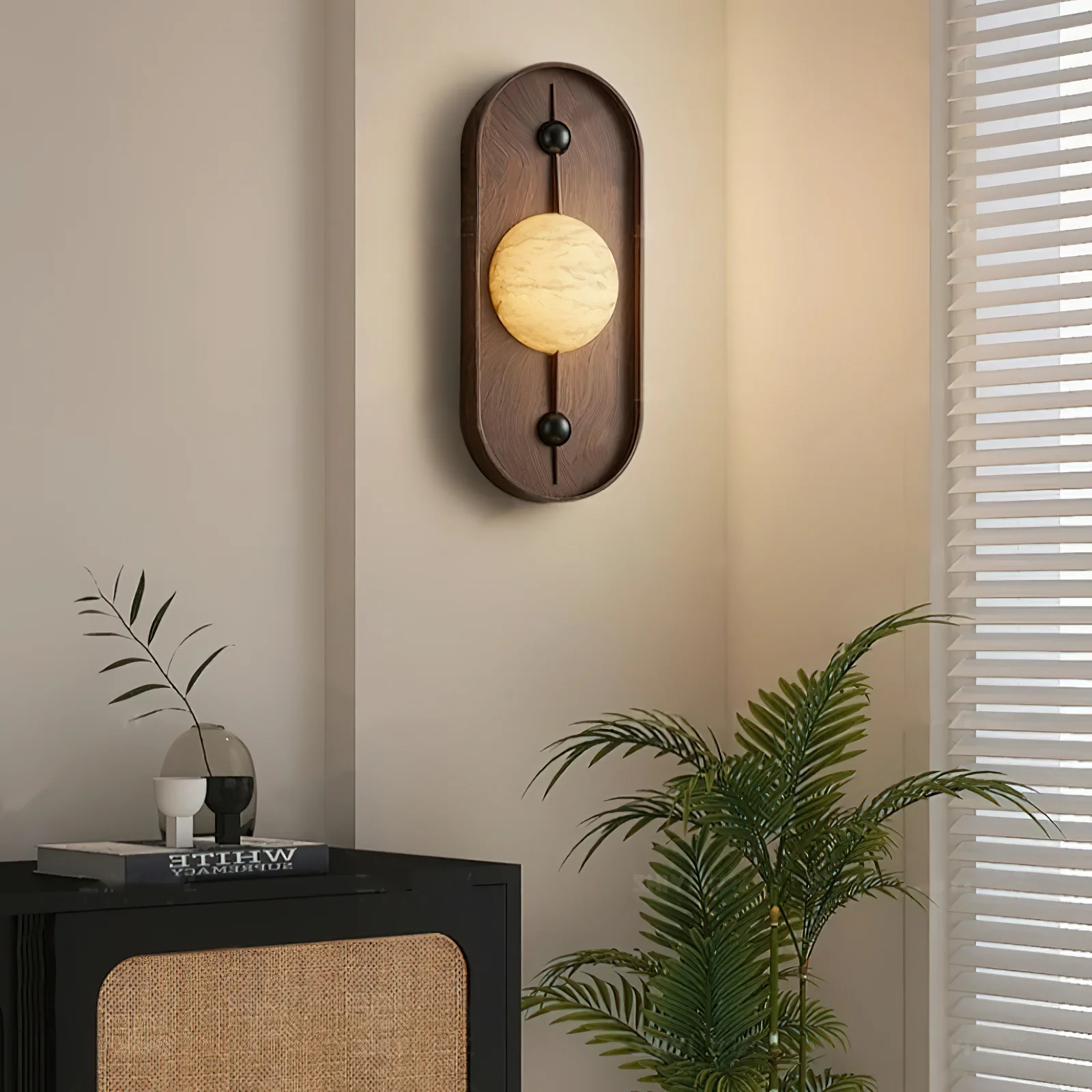 Bezel Alabaster Wall Lamp - Image 16