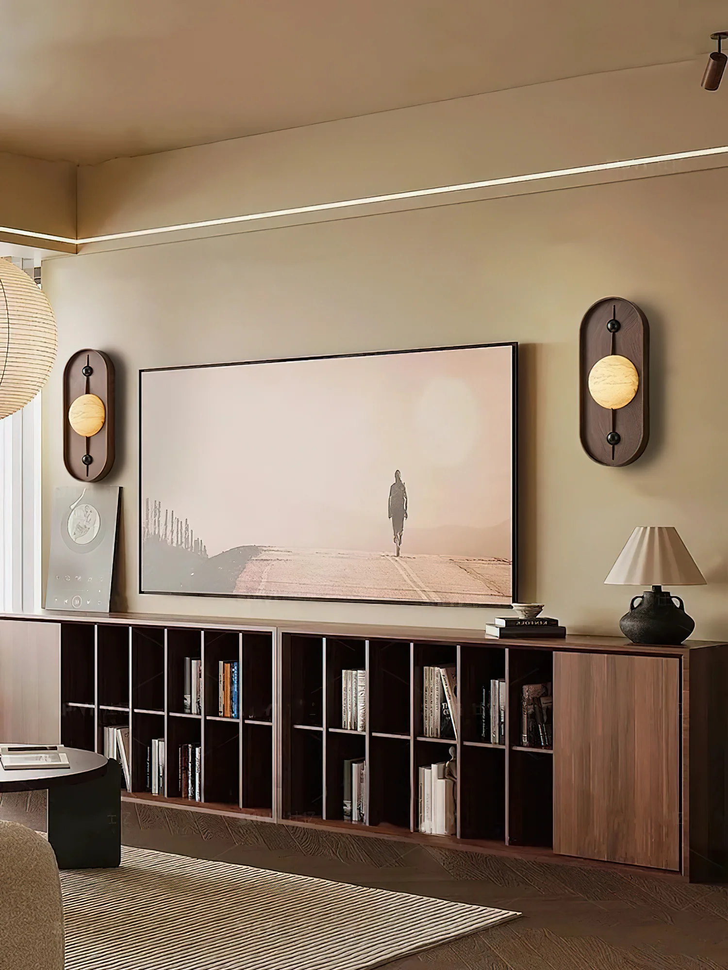 Bezel Alabaster Wall Lamp - Image 17
