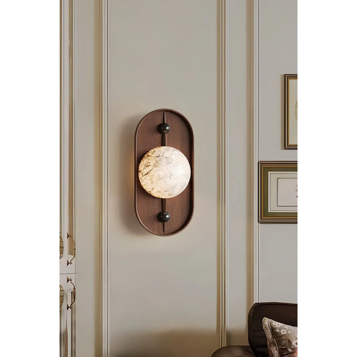 Bezel Alabaster Wall Lamp - Image 5