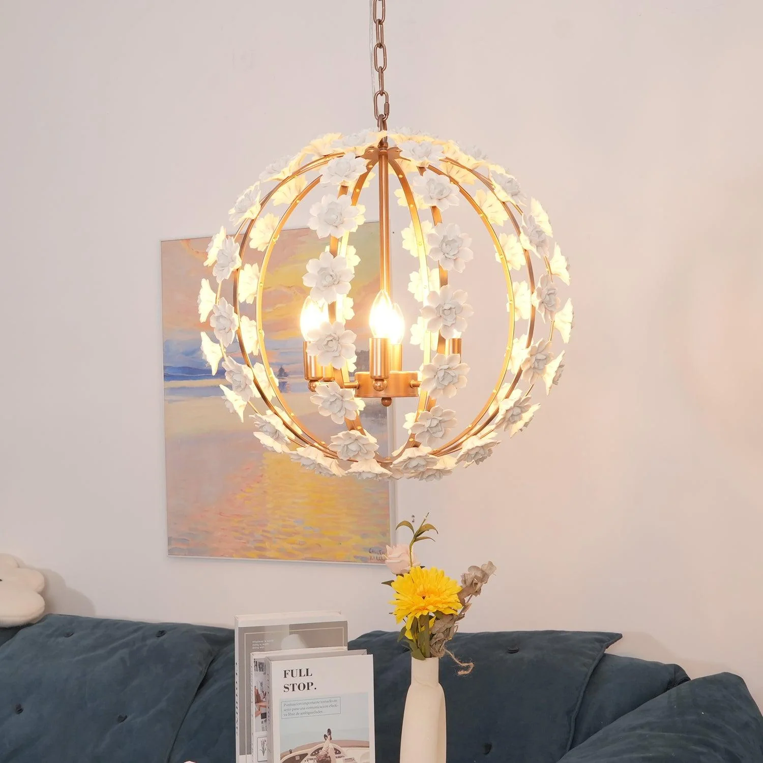 Bianca Floral Orb Chandelier - Image 11