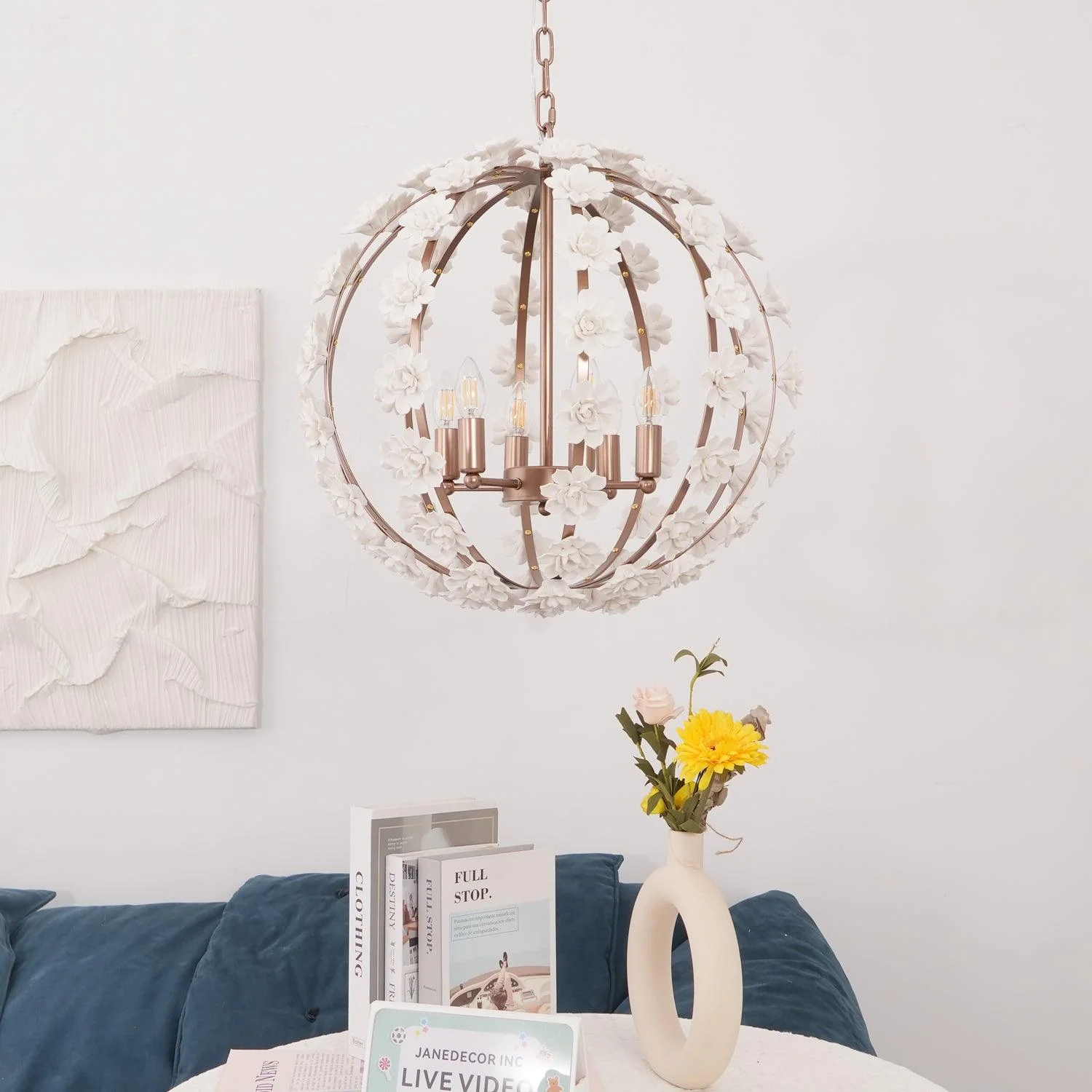 Bianca Floral Orb Chandelier - Image 12