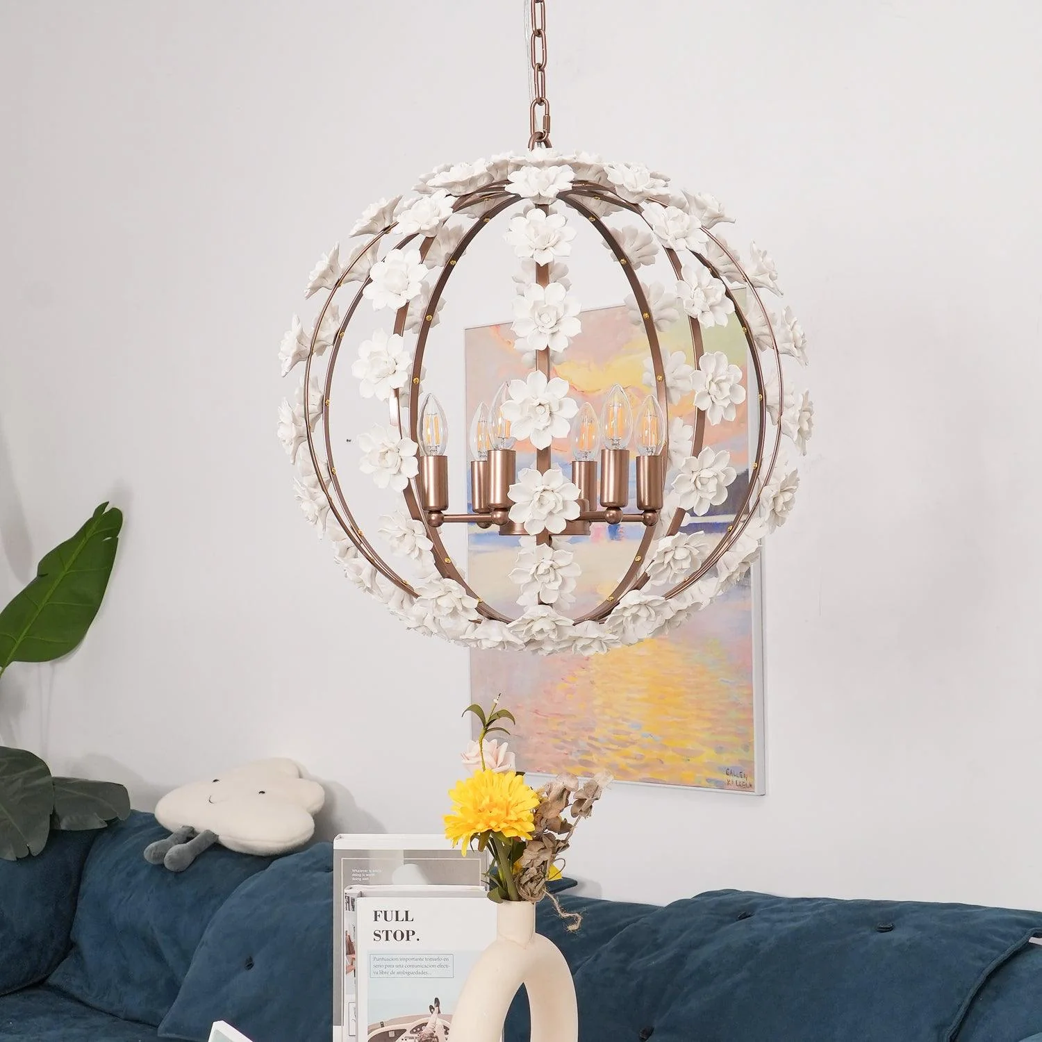 Bianca Floral Orb Chandelier - Image 13