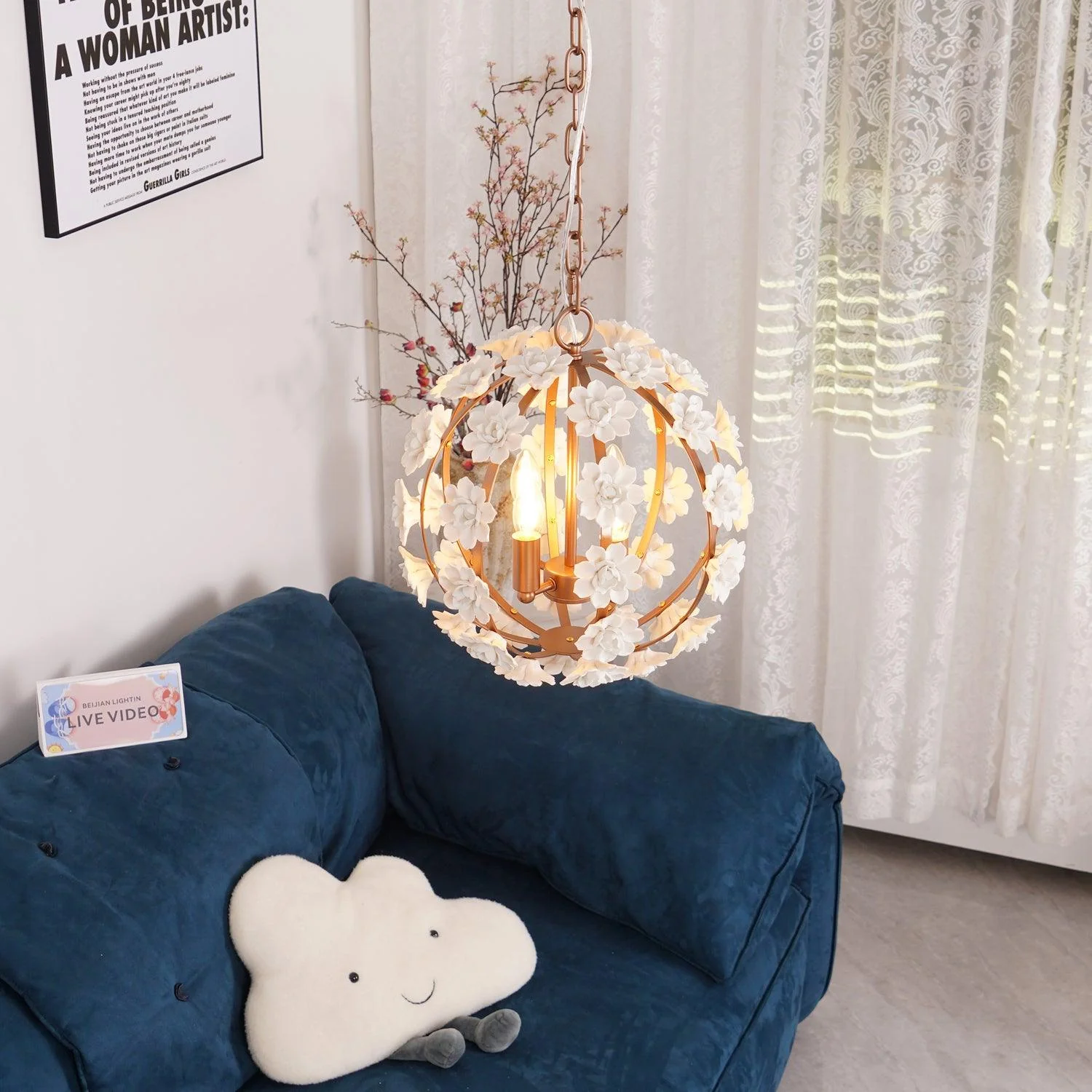 Bianca Floral Orb Chandelier - Image 18