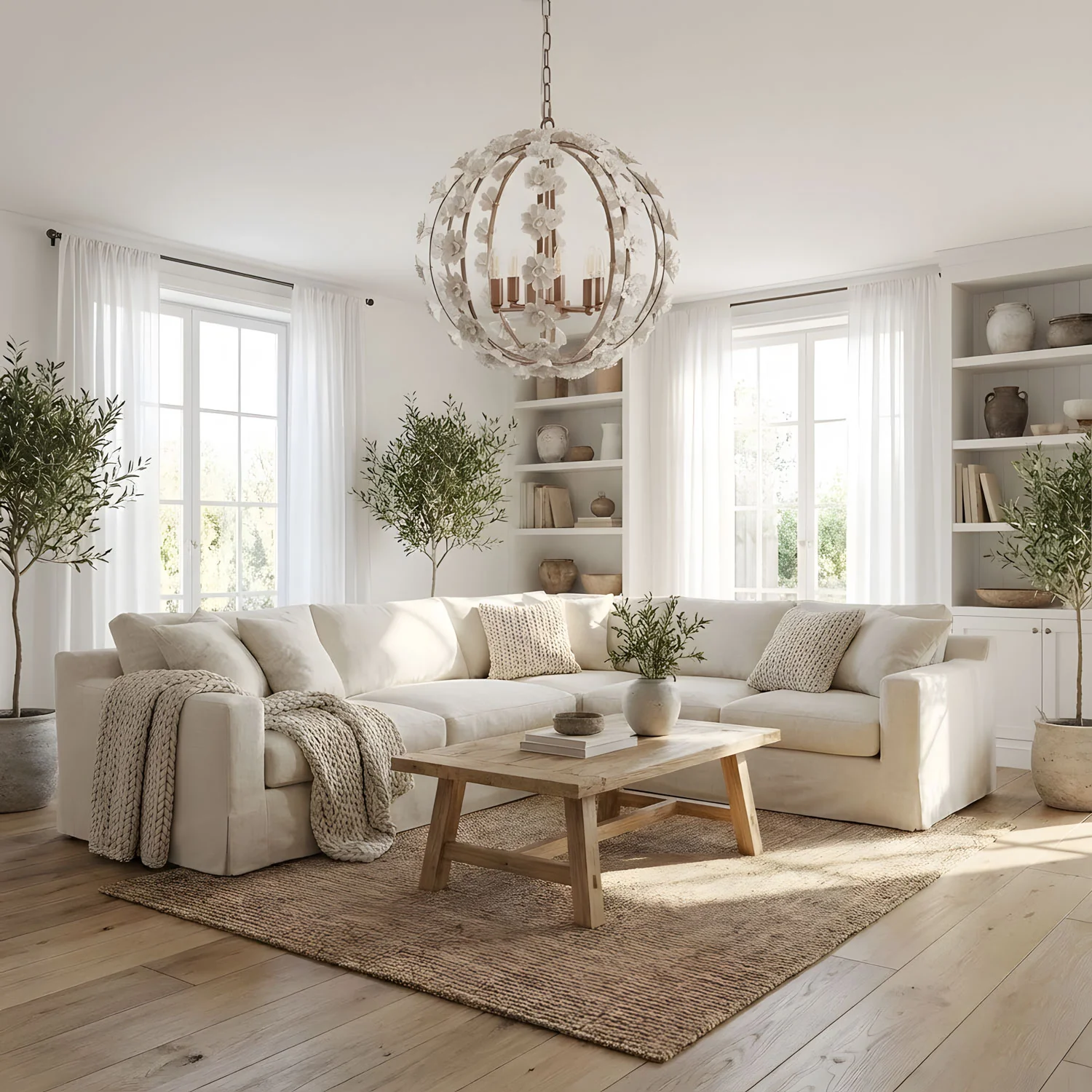 Bianca Floral Orb Chandelier - Image 5
