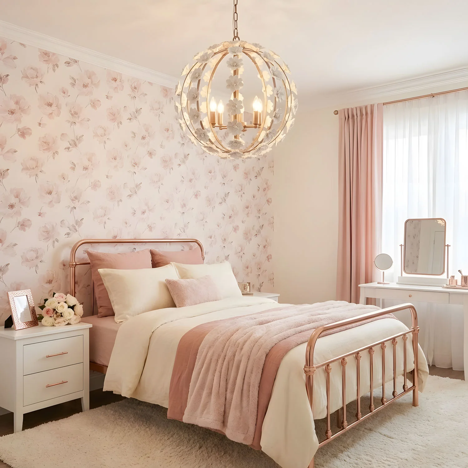 Bianca Floral Orb Chandelier - Image 7