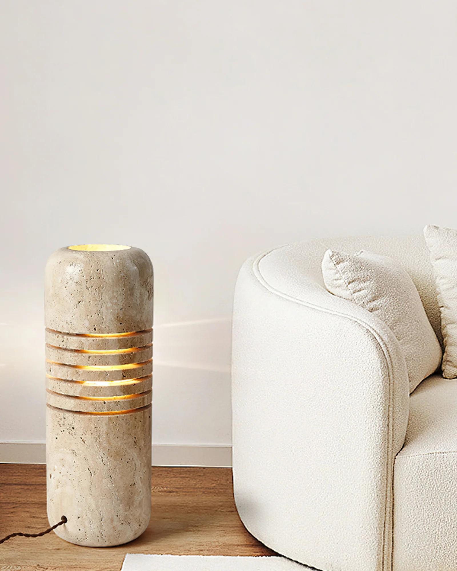 Big Stone Bucket Floor Lamp - Image 13
