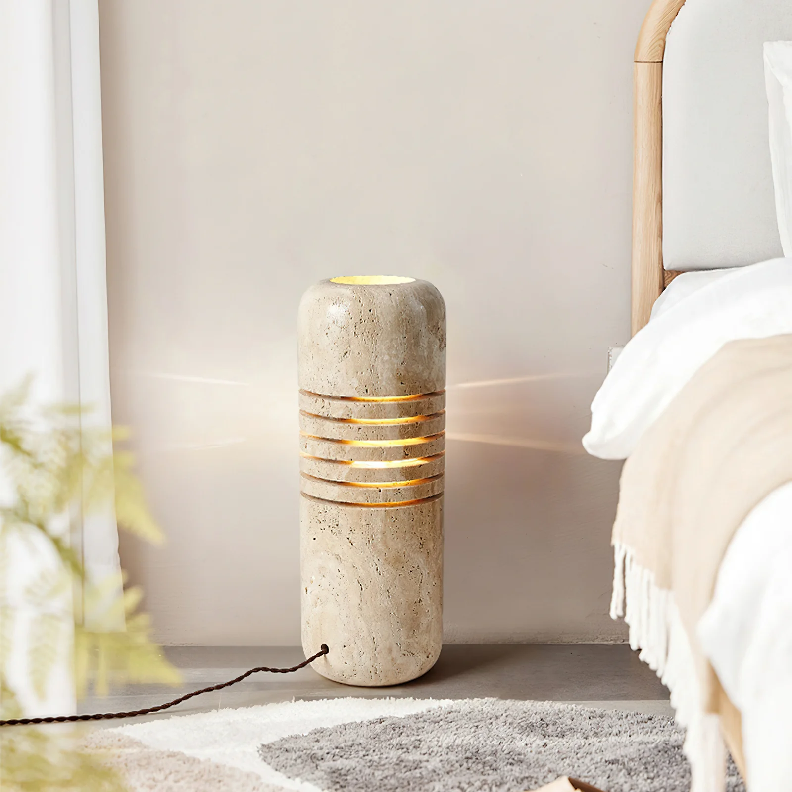 Big Stone Bucket Floor Lamp - Image 2