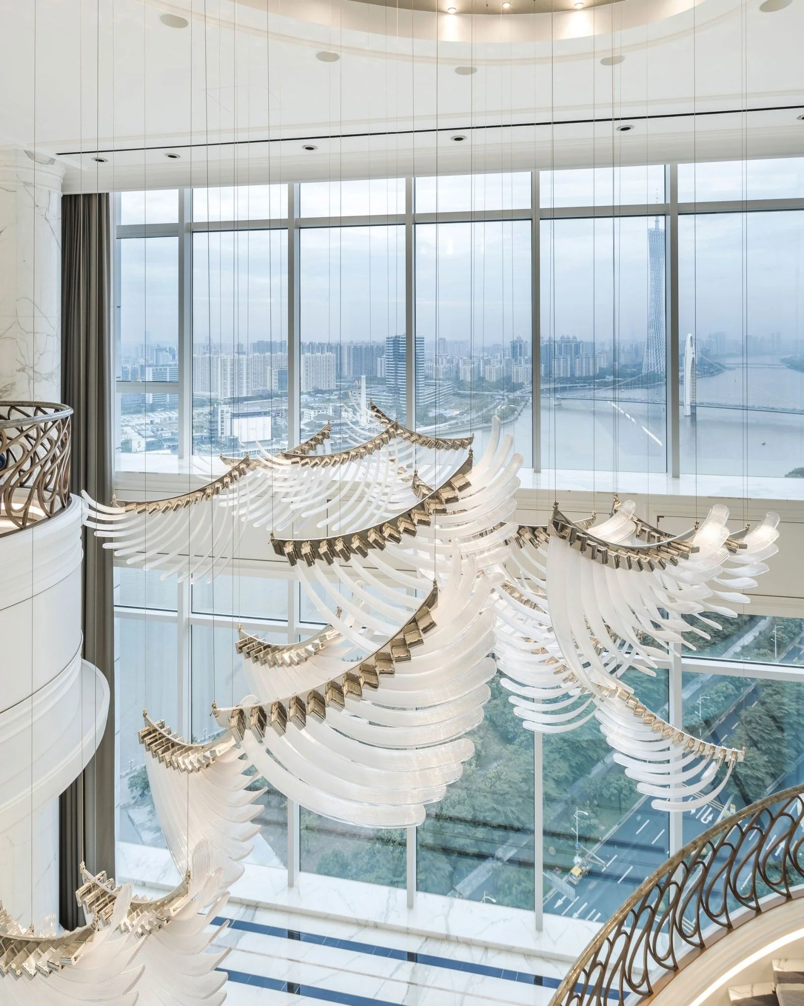 The Bird Feather Wings LED Chandelier | Custom Size & Made-to-Order Lighting for Luxury Homes & Commercial Spaces - Image 13