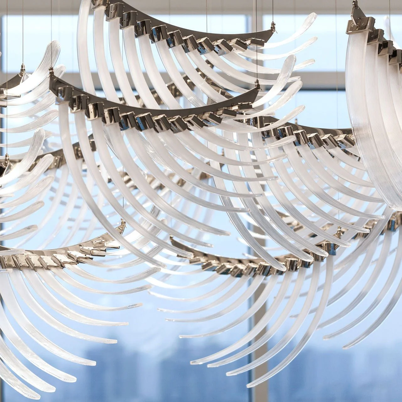 The Bird Feather Wings LED Chandelier | Custom Size & Made-to-Order Lighting for Luxury Homes & Commercial Spaces - Image 5