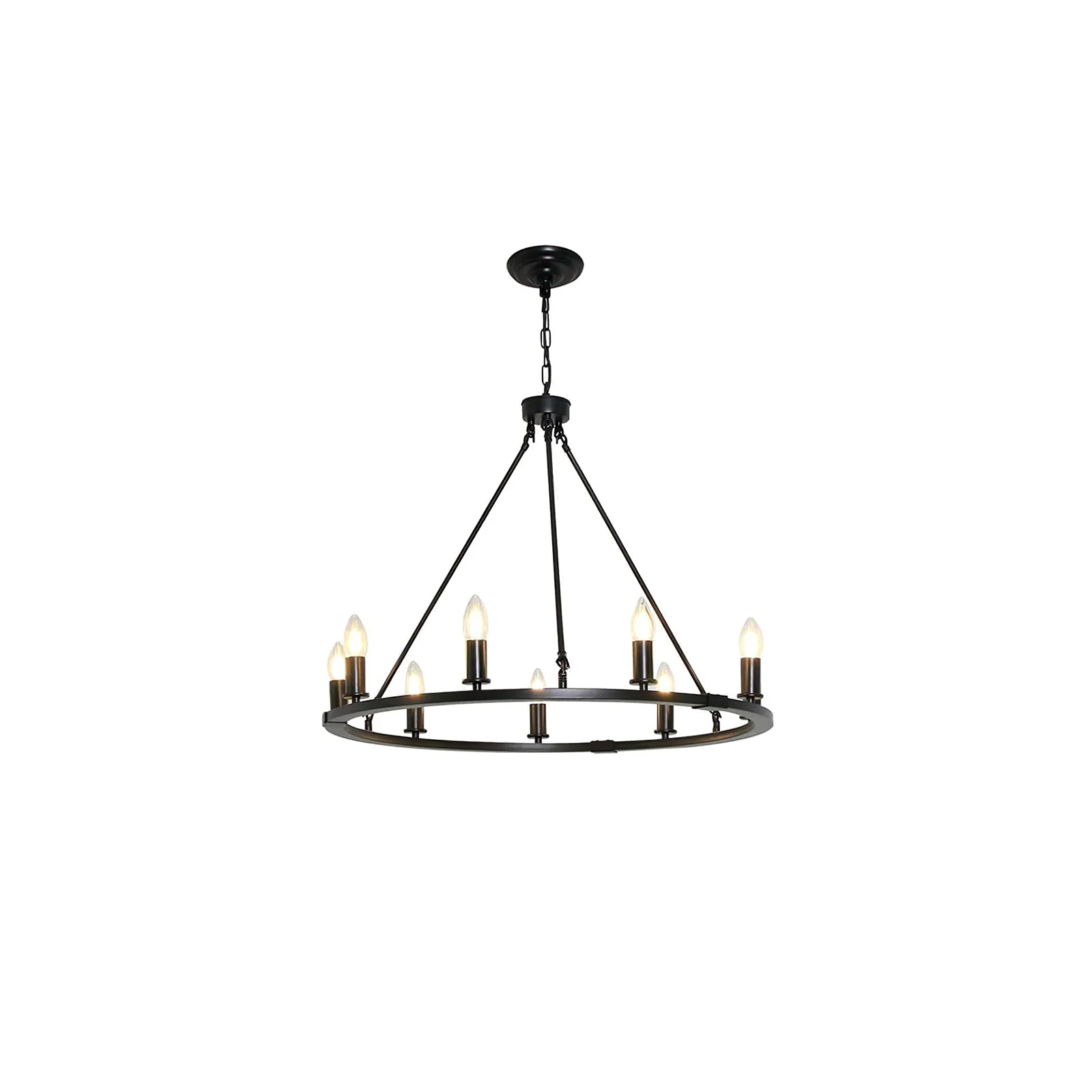 Black Candles Ring Chandelier - Image 13