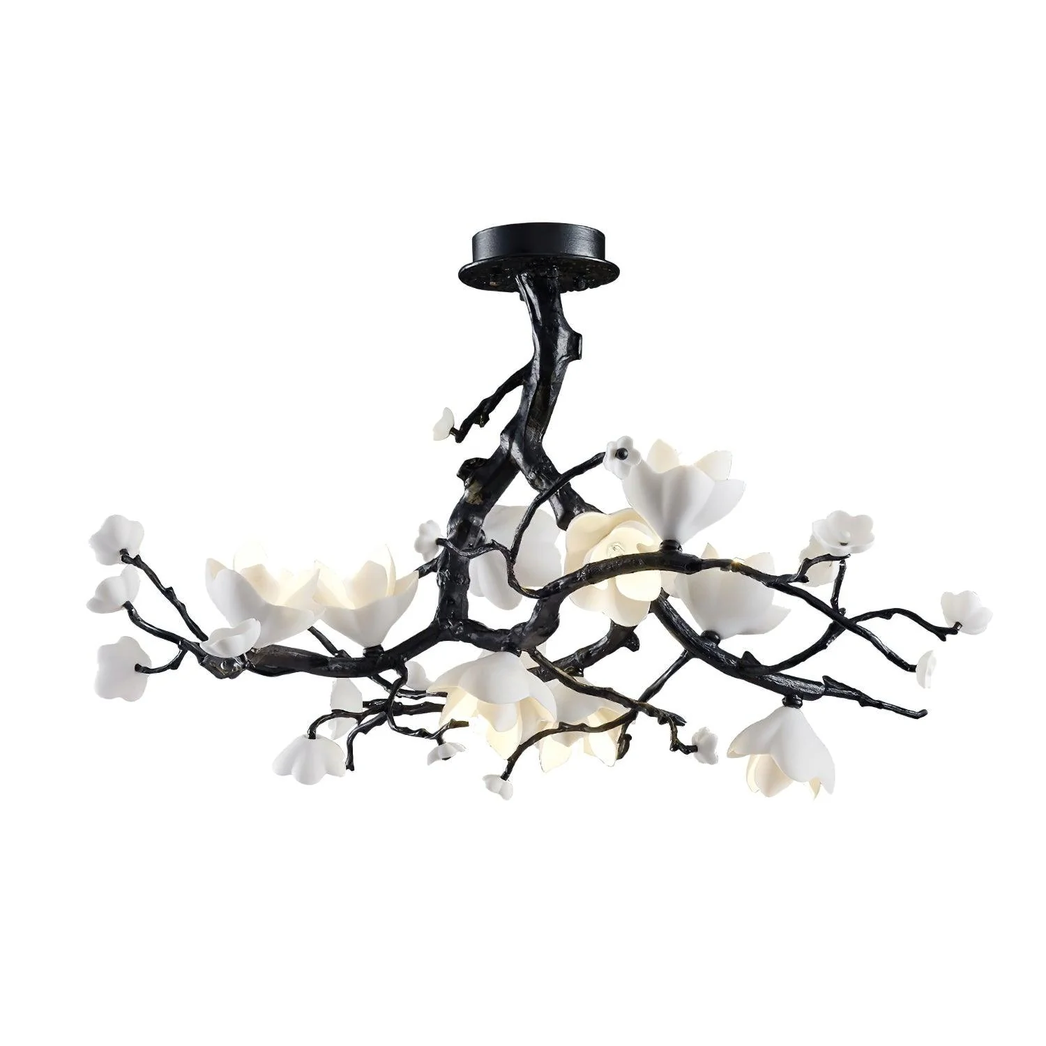 Black Copper Tree Chandelier - Image 14