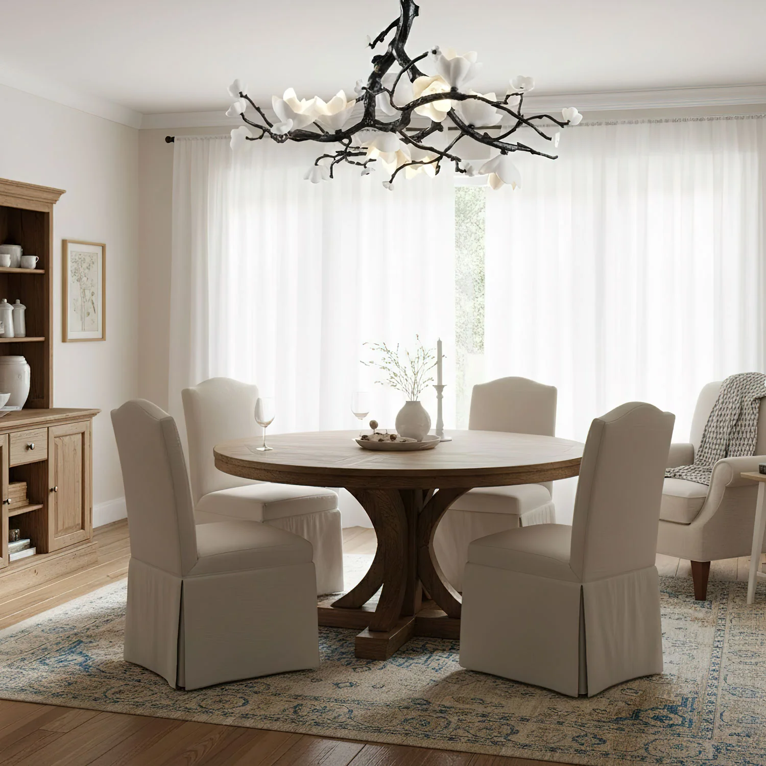 Black Copper Tree Chandelier - Image 5