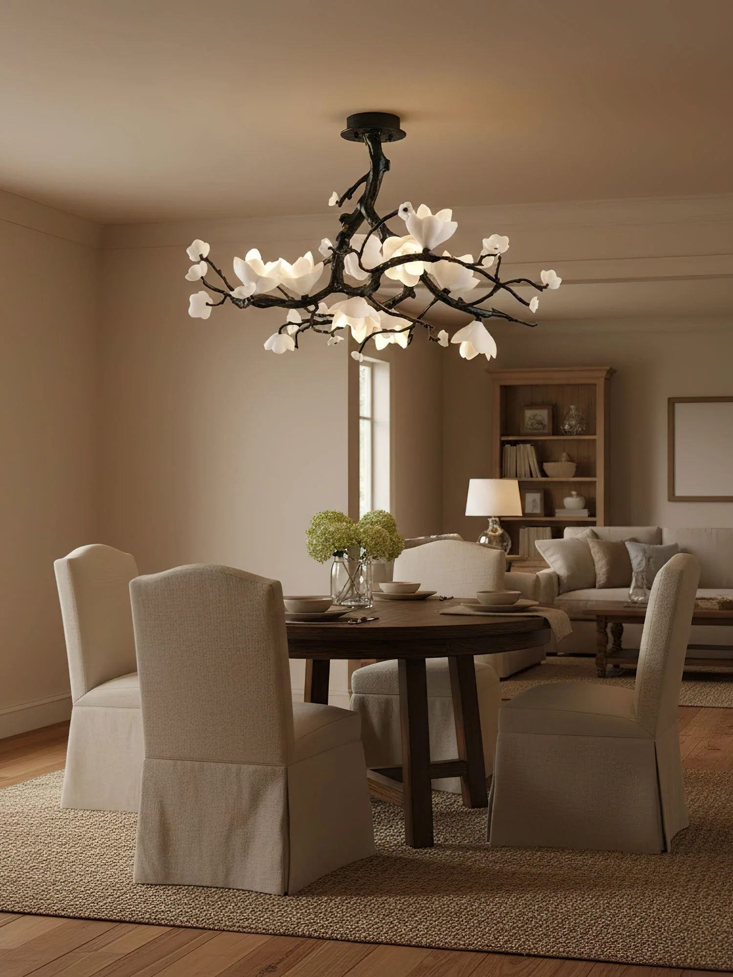 Black Copper Tree Chandelier - Image 8