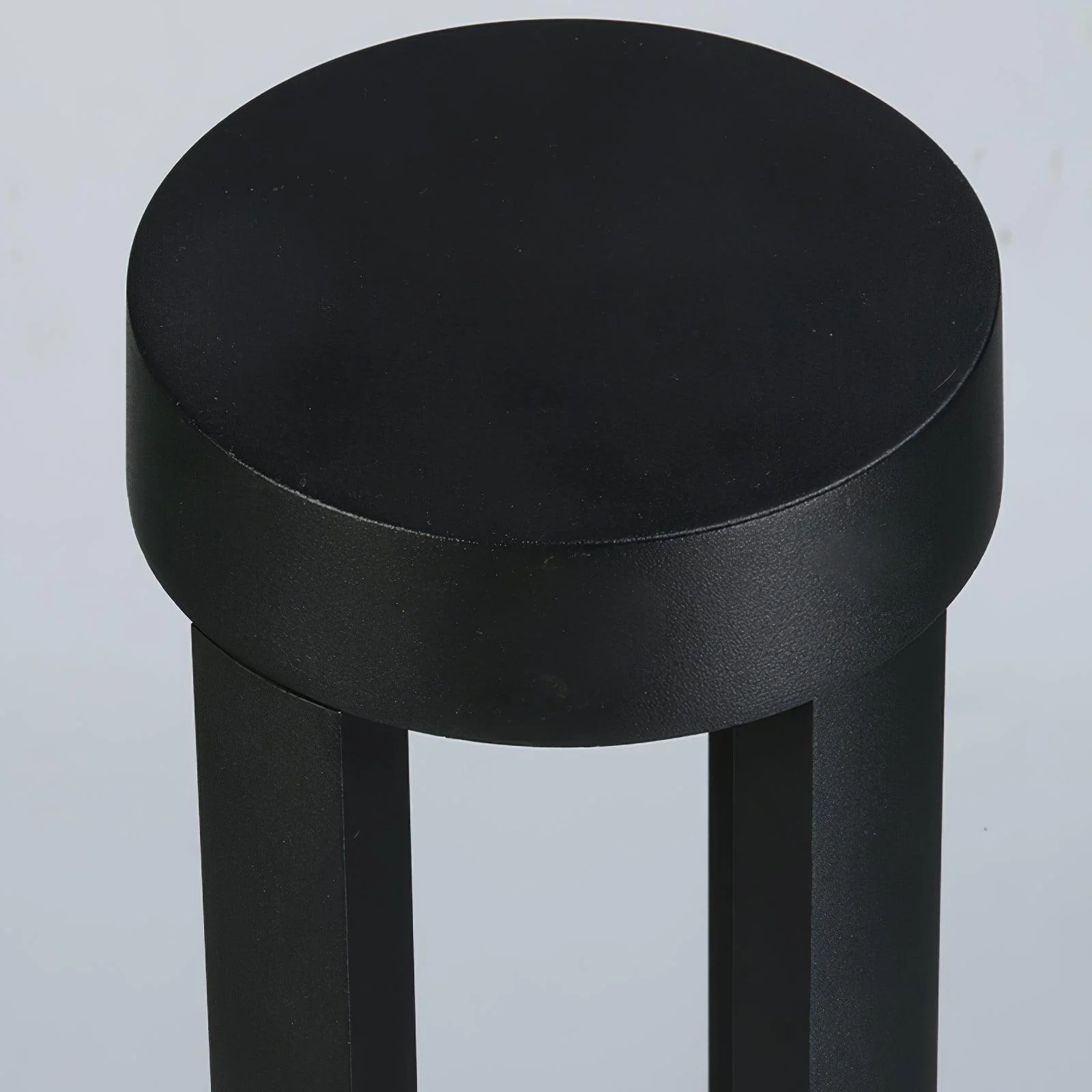 Black Cylindrical Solar Outdoor Post Light - Image 20