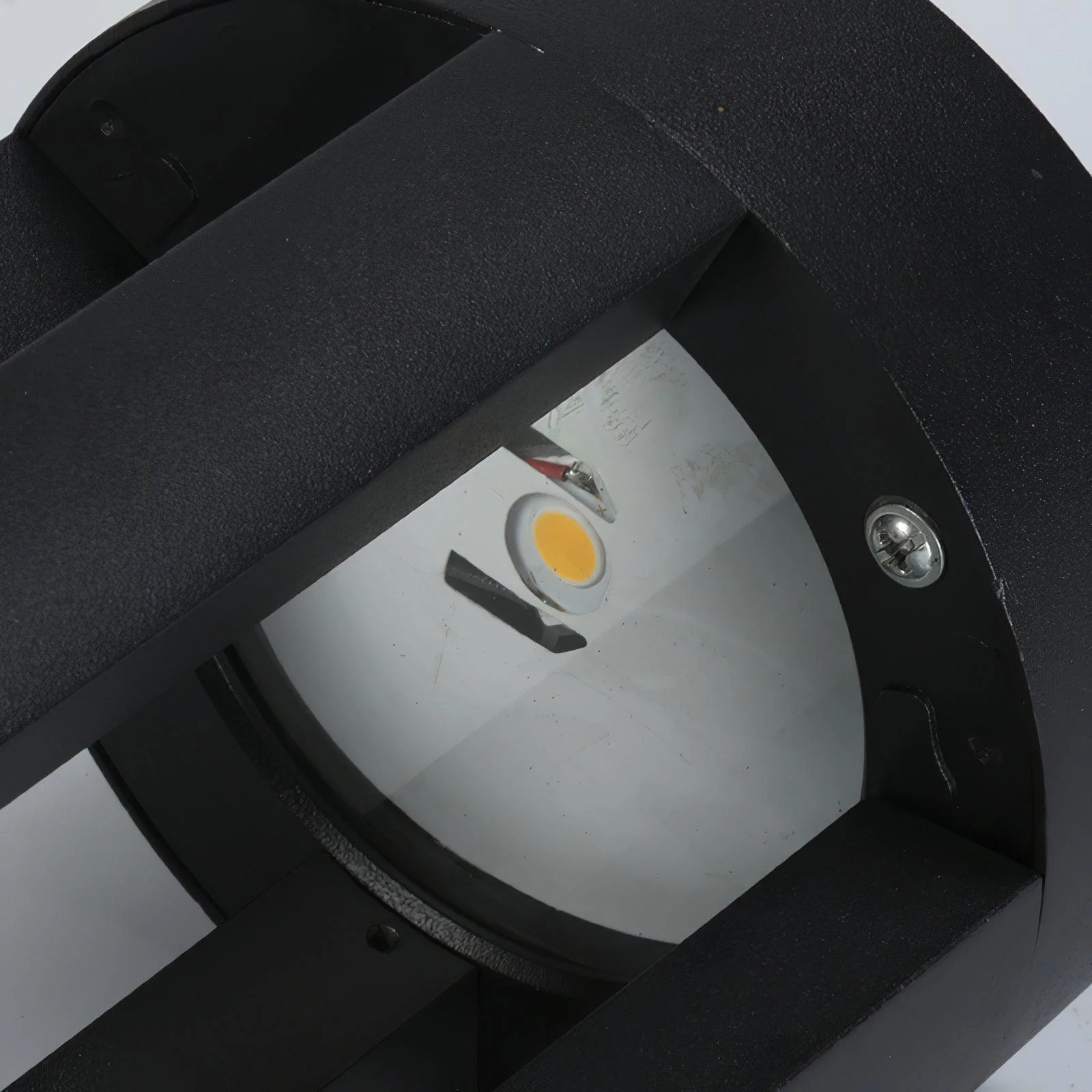 Black Cylindrical Solar Outdoor Post Light - Image 28