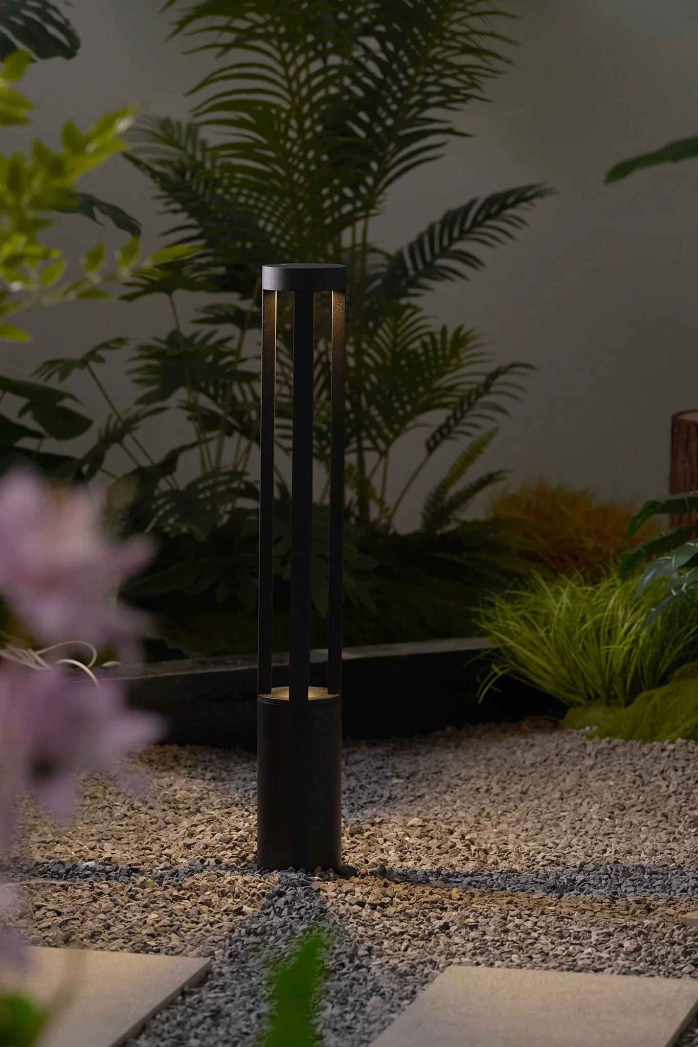 Black Cylindrical Garden Outdoor Light - Image 18