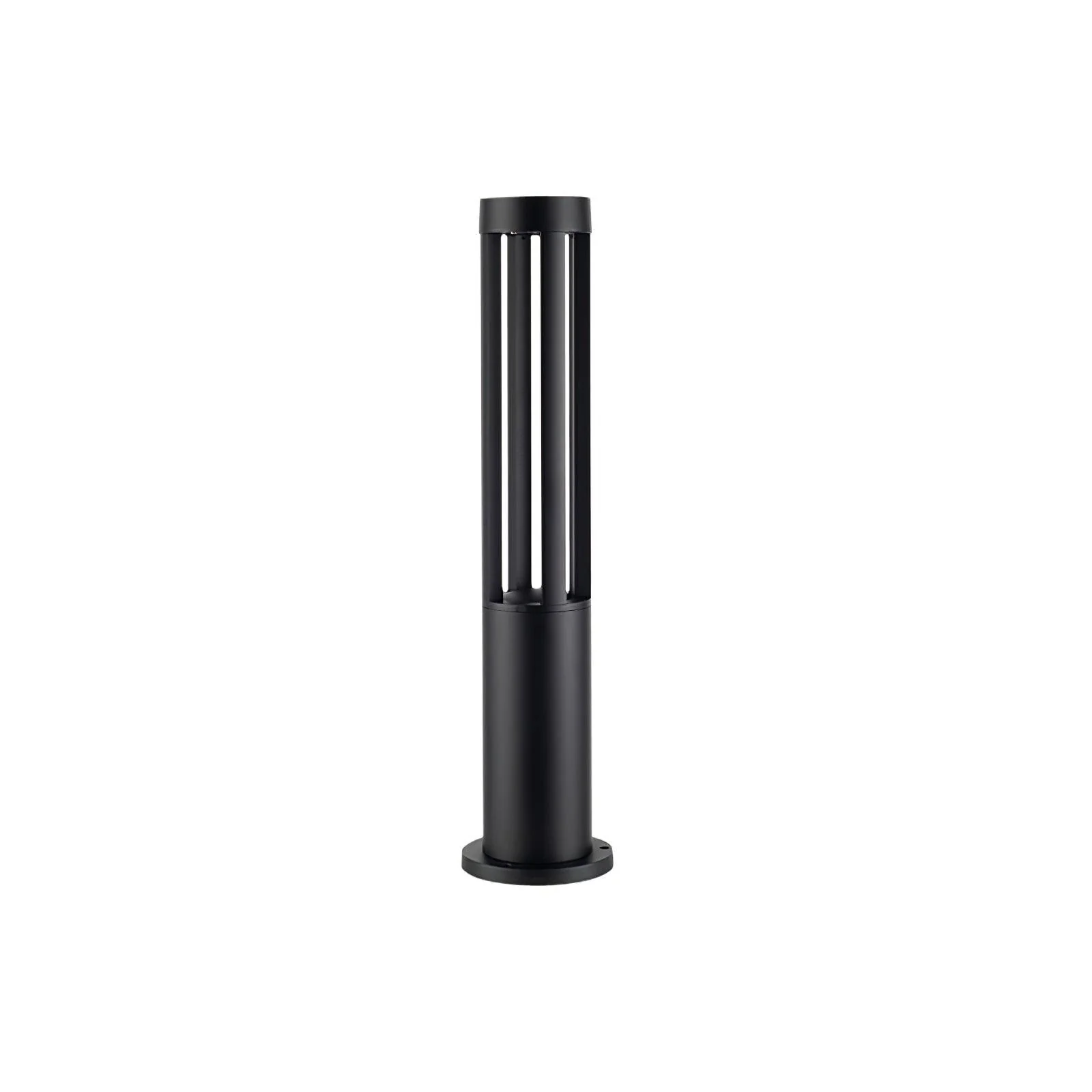 Black Cylindrical Solar Outdoor Post Light - Image 34