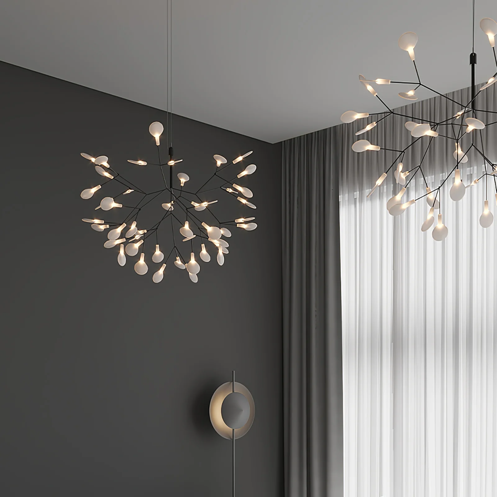 Black Firefly LED Chandelier - Image 65