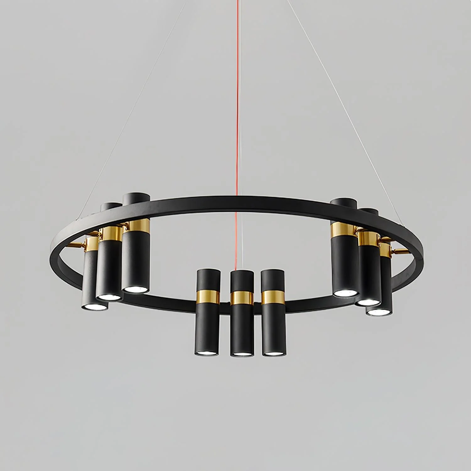 Black Mutil Pipe Chandelier - Image 10