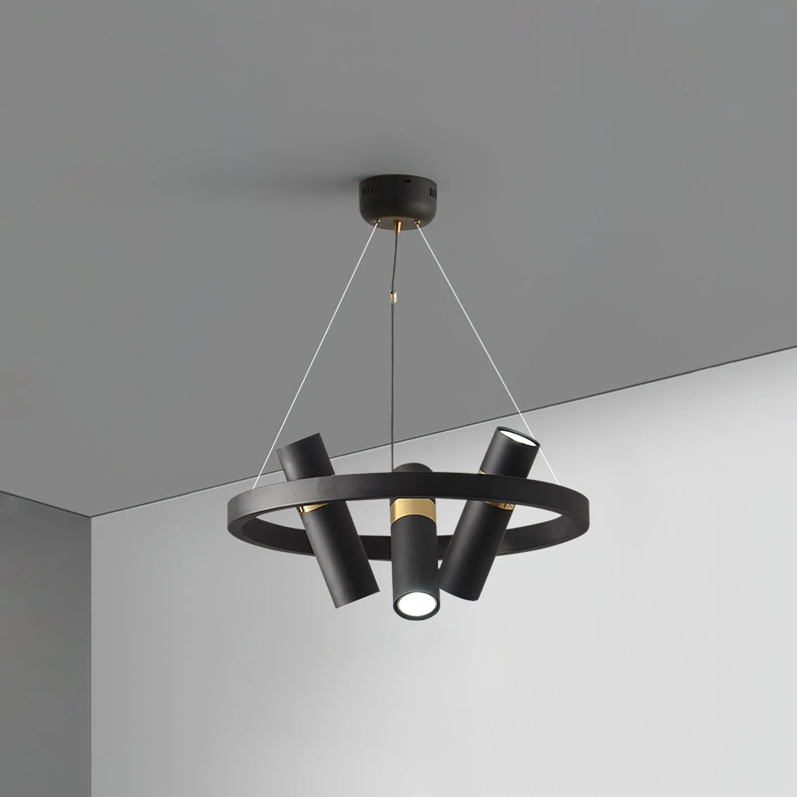 Black Mutil Pipe Chandelier - Image 28
