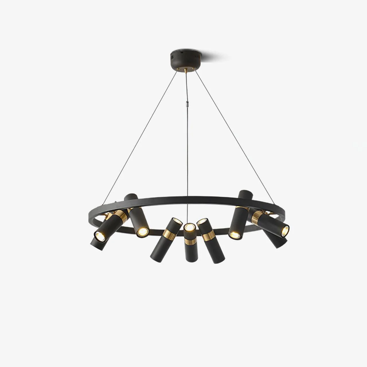 Black Mutil Pipe Chandelier - Image 9