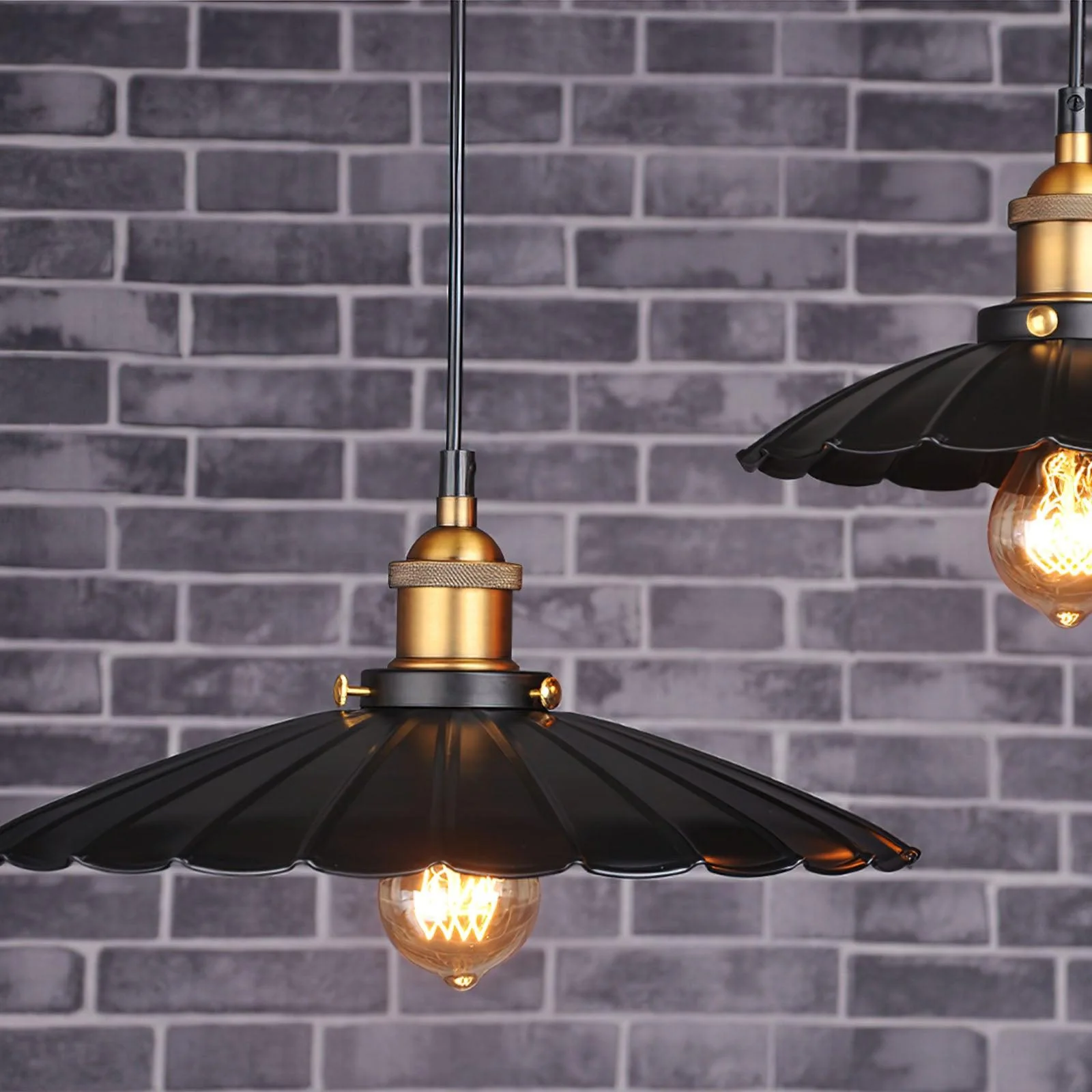 Black Skirt Pendant Light - Image 10