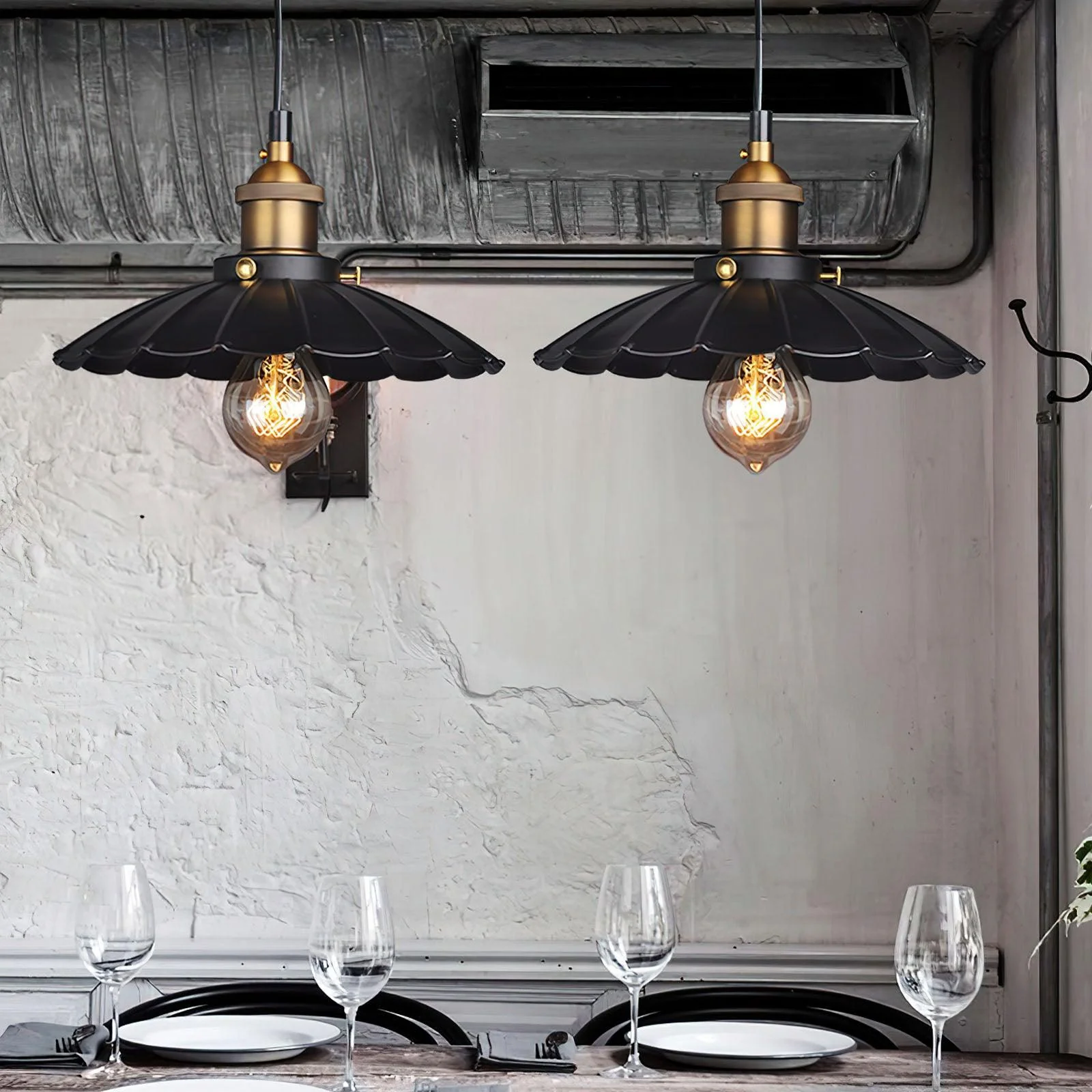Black Skirt Pendant Light - Image 13