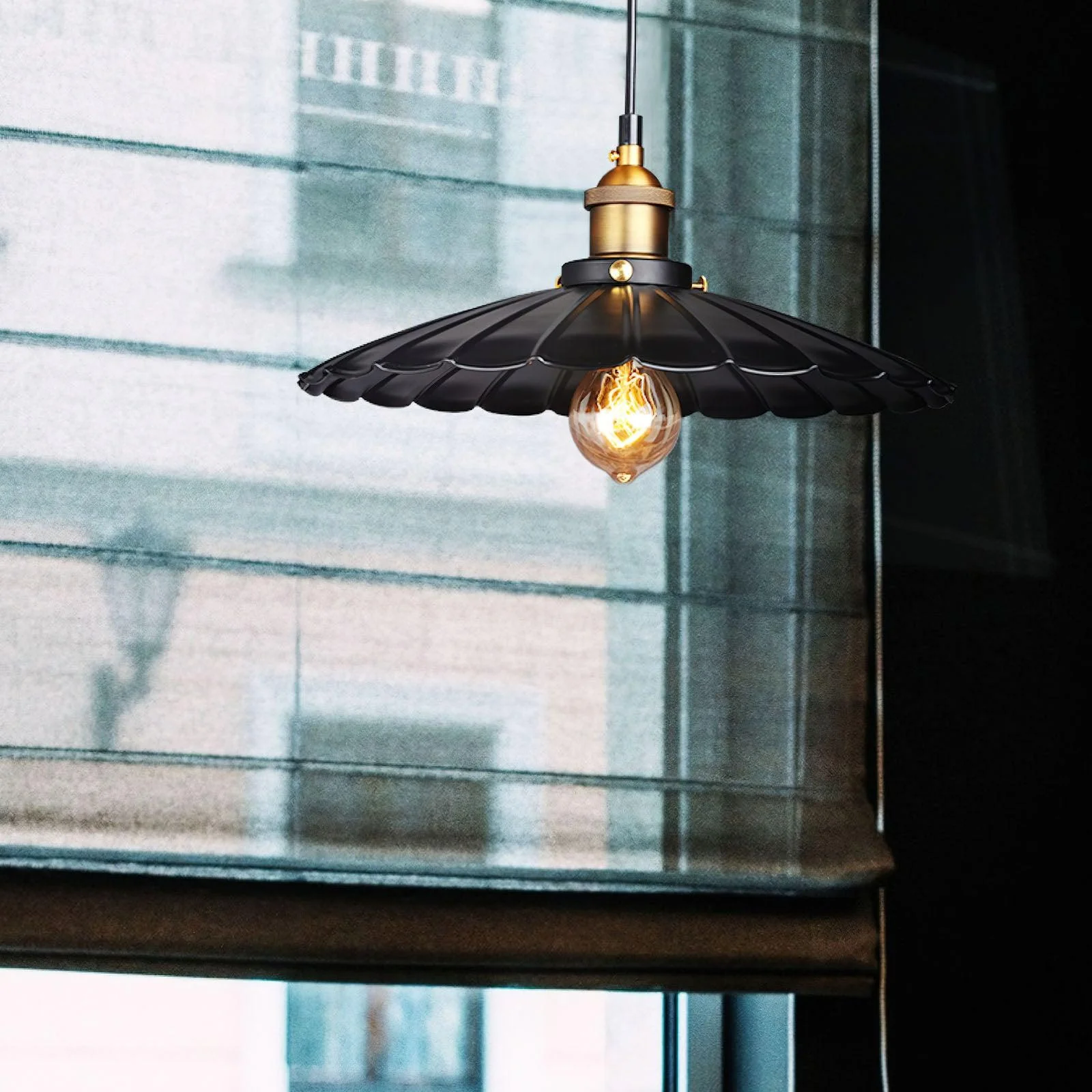 Black Skirt Pendant Light - Image 14