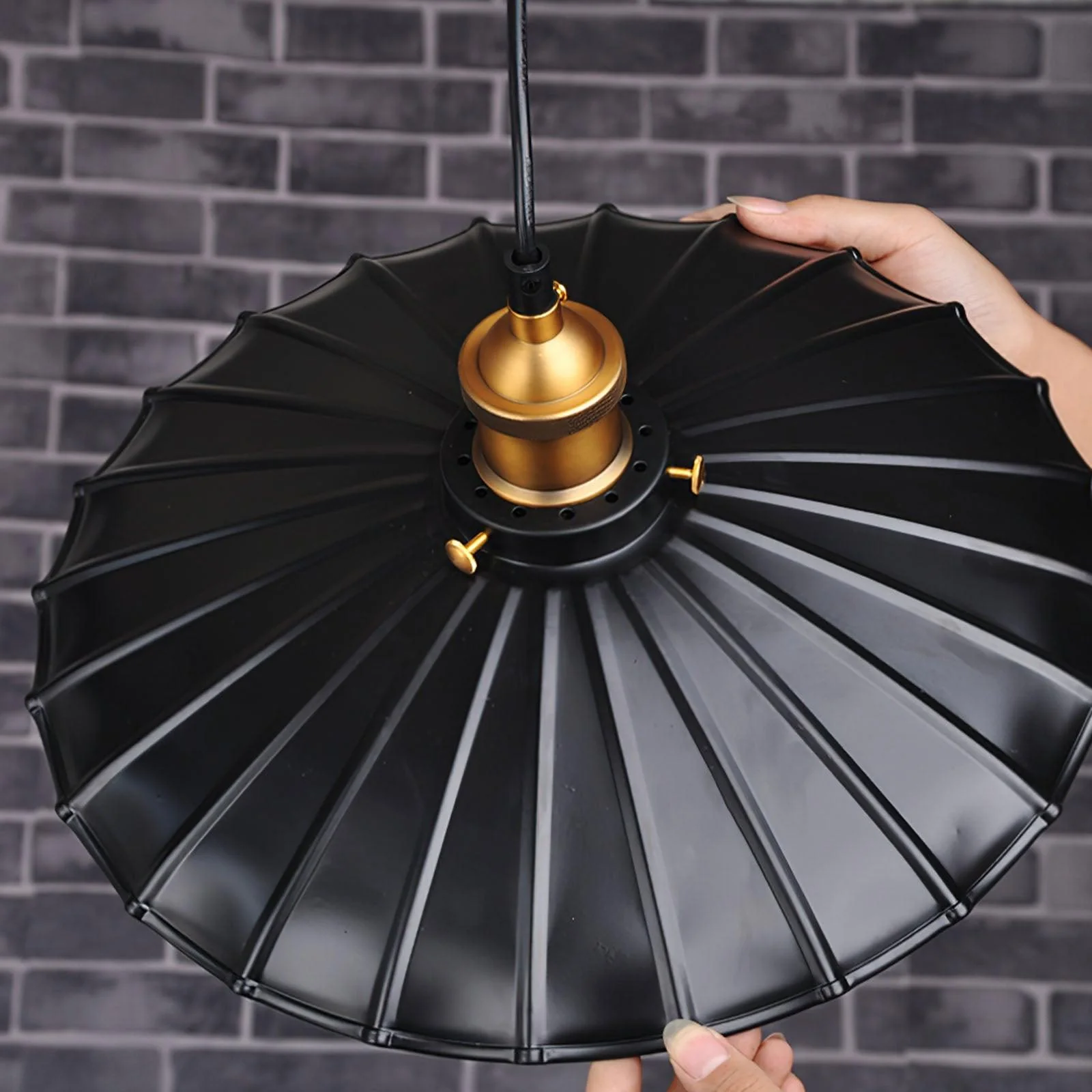 Black Skirt Pendant Light - Image 16