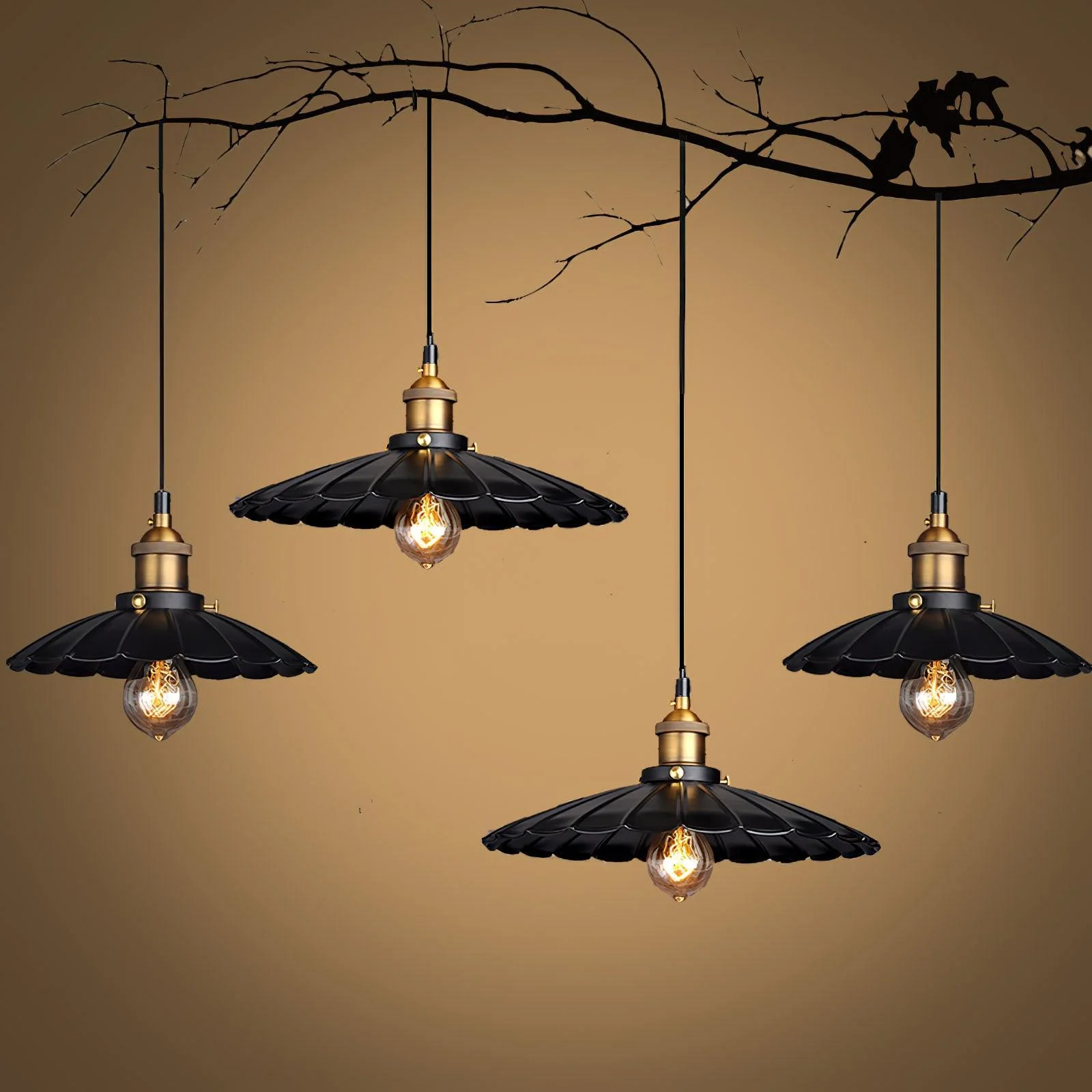 Black Skirt Pendant Light - Image 3