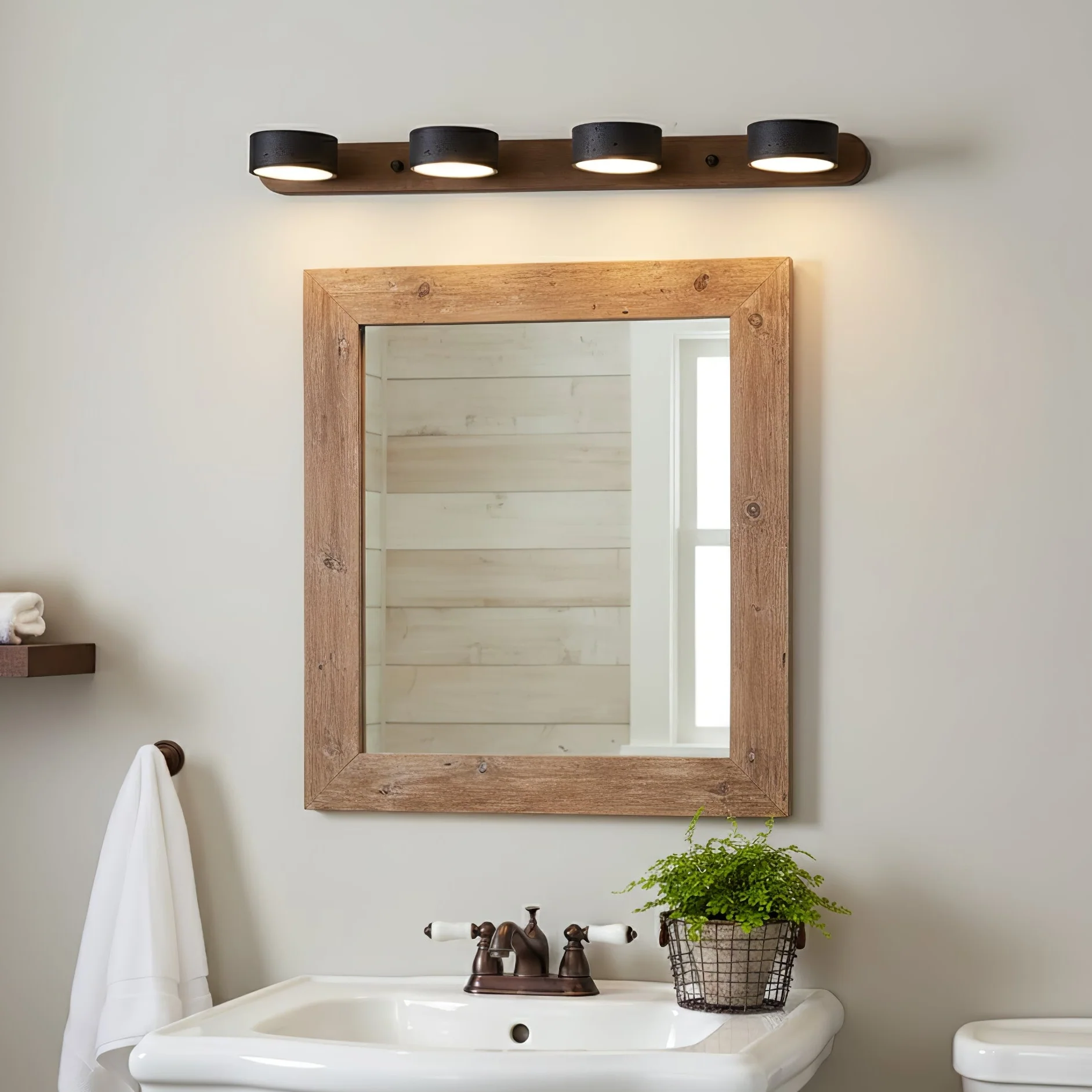 Black Travertine Duo Wall Light - Image 3