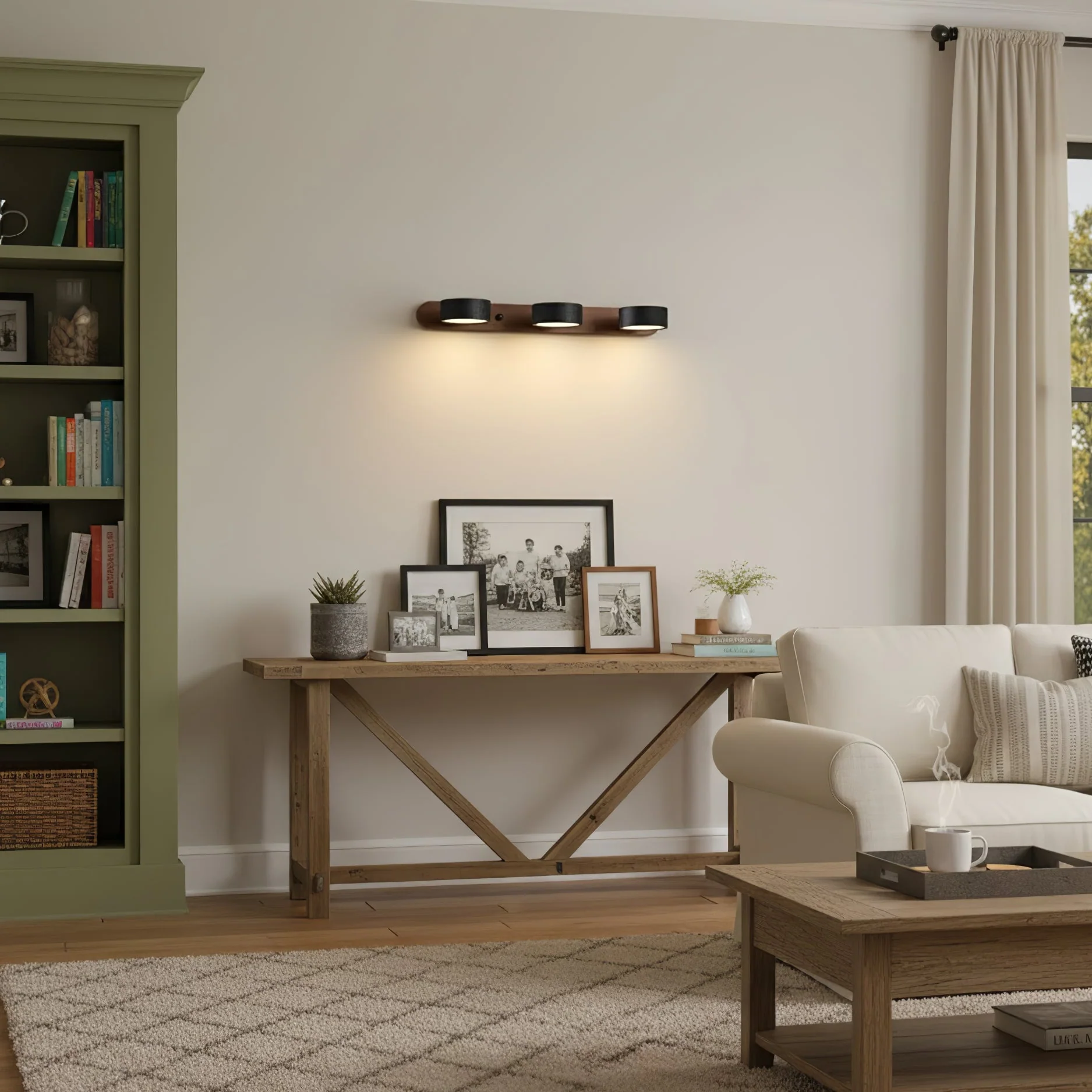 Black Travertine Duo Wall Light - Image 5
