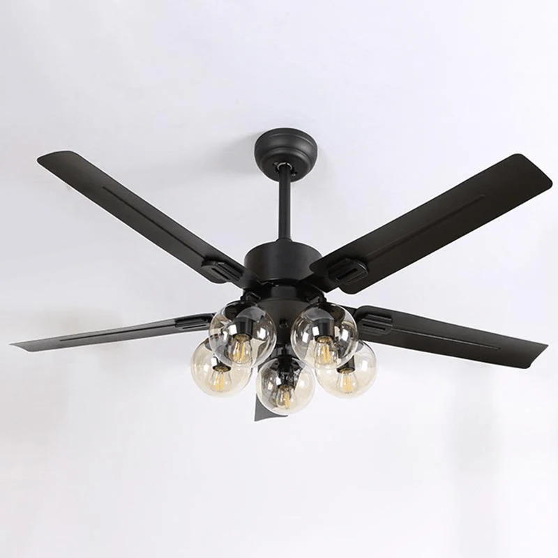 Black Vintage Ceiling Fan Light - Image 19