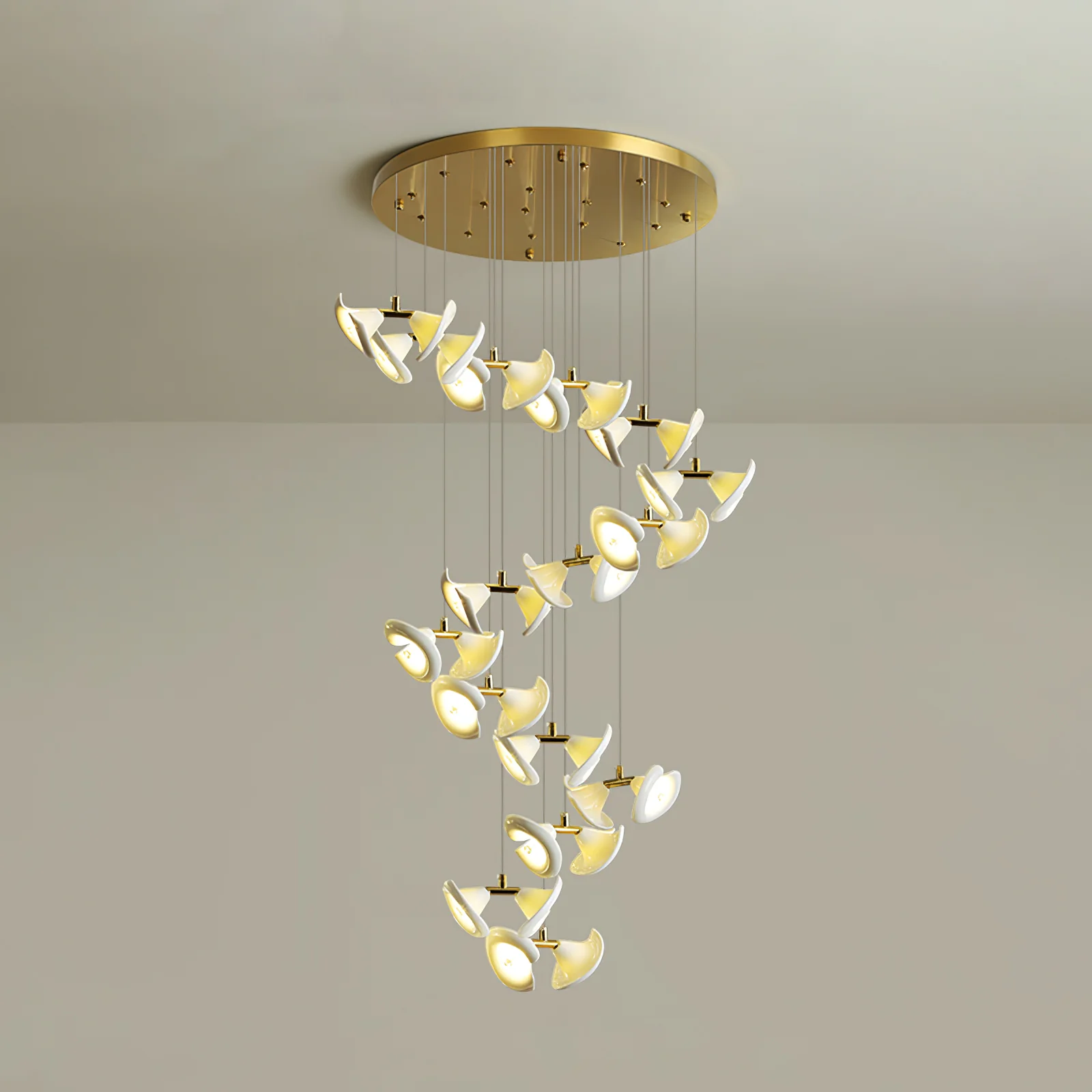 Blossom Double Horn Chandelier - Image 9