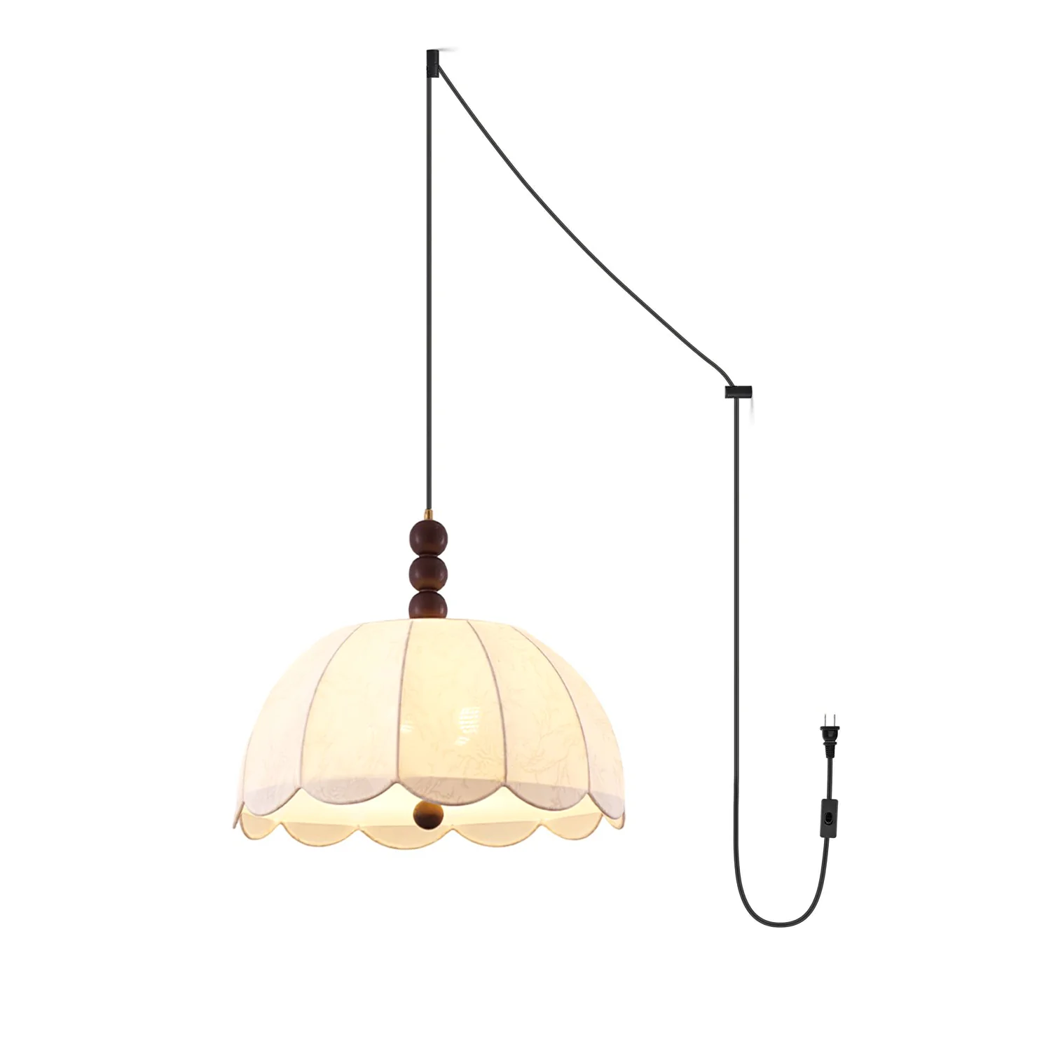 Blossom Fabric Swag Pendant Light - Image 20